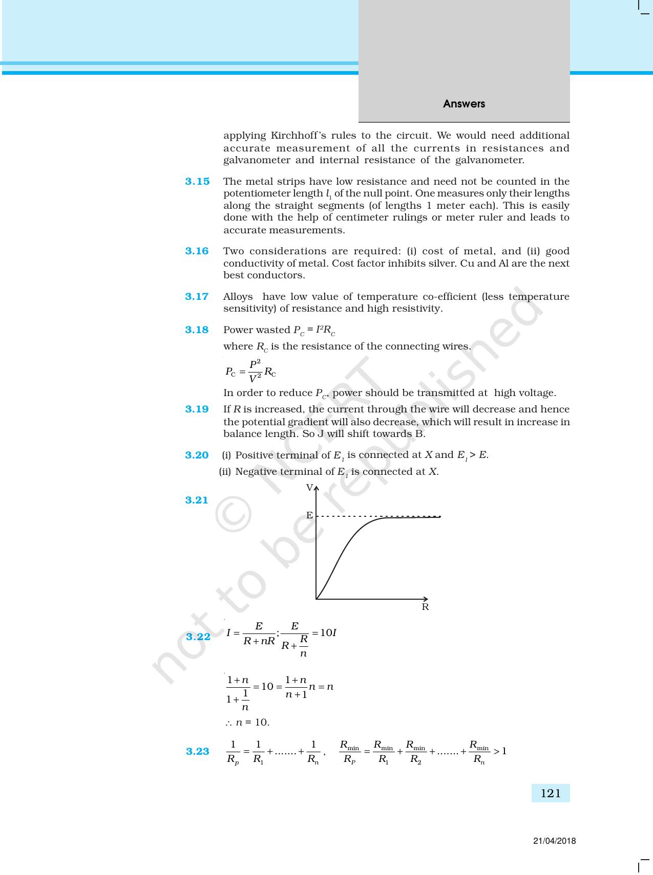 NCERT Exemplar Class 12: Physics  - Answers (All Units) - Page 16
