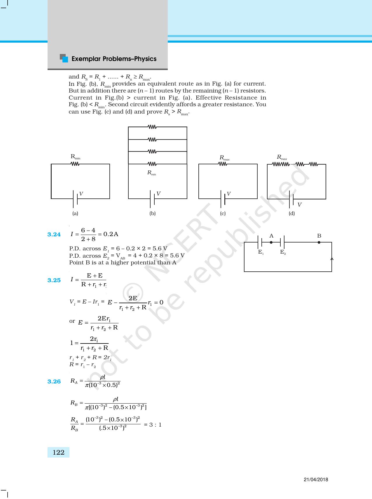 NCERT Exemplar Class 12: Physics  - Answers (All Units) - Page 17