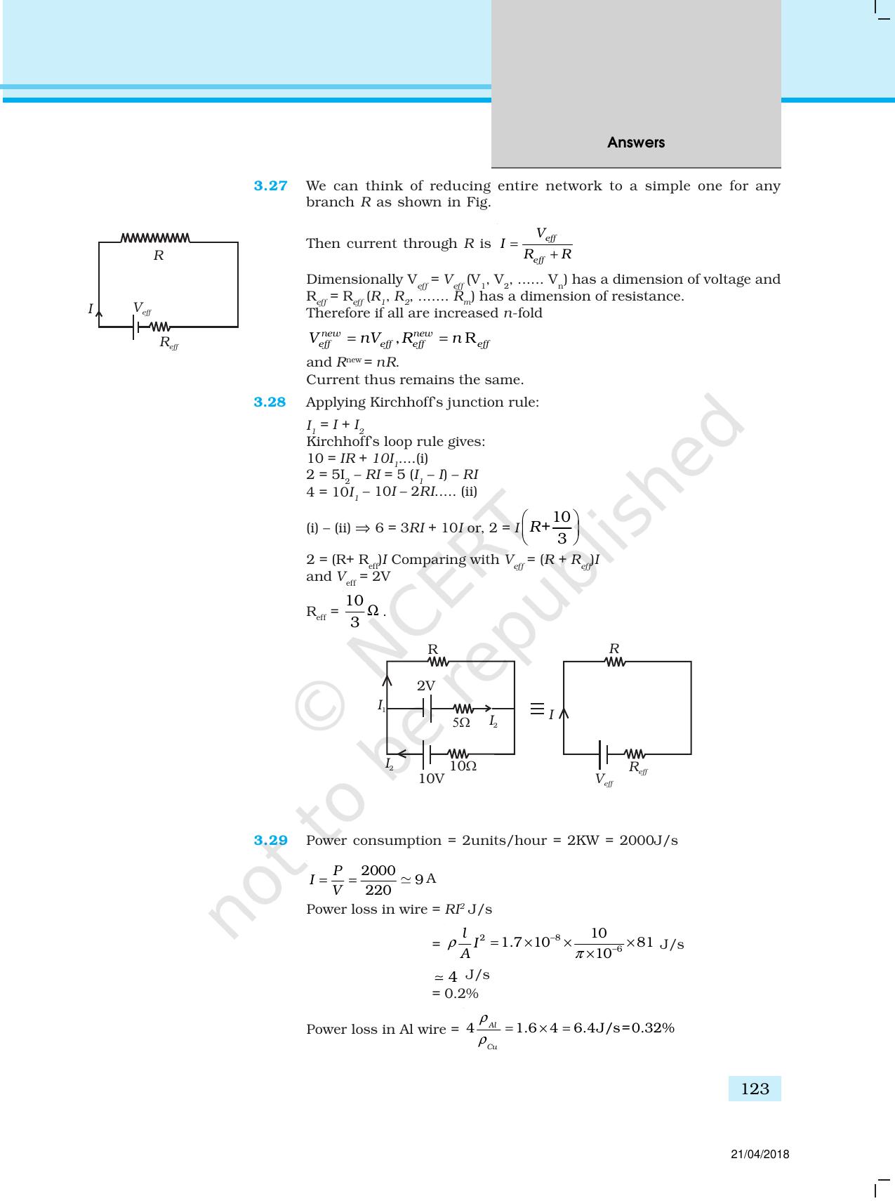 NCERT Exemplar Class 12: Physics  - Answers (All Units) - Page 18