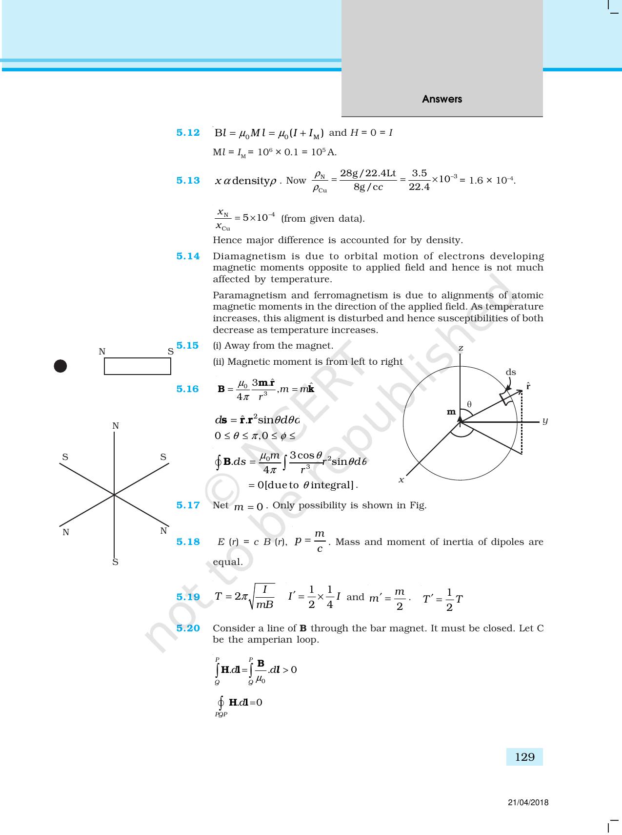 NCERT Exemplar Class 12: Physics  - Answers (All Units) - Page 24