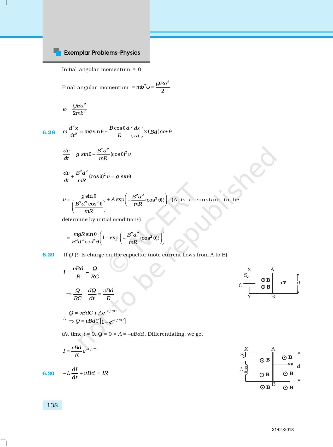 NCERT Exemplar Class 12: Physics  - Answers (All Units) - Page 33
