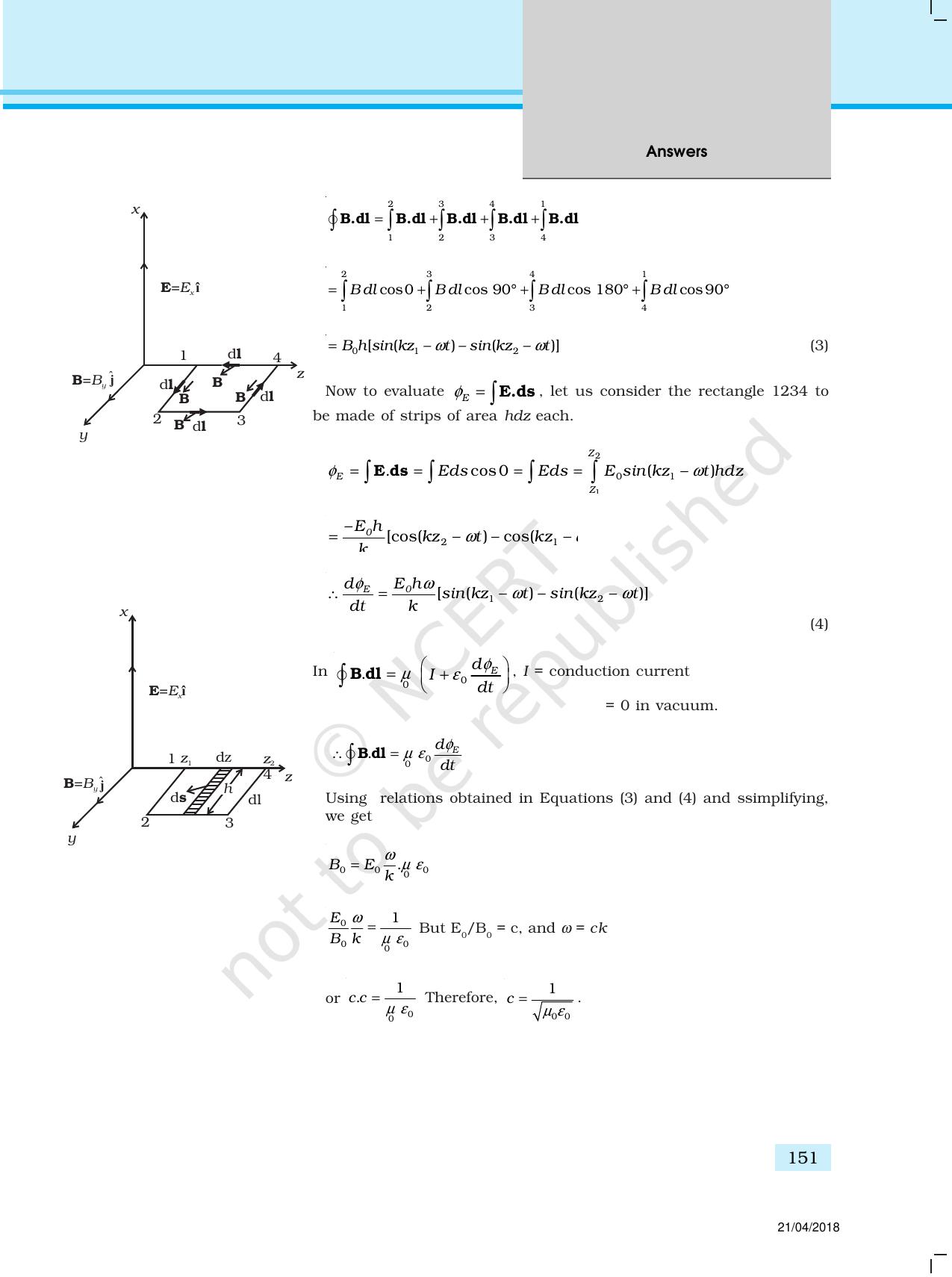 NCERT Exemplar Class 12: Physics  - Answers (All Units) - Page 46