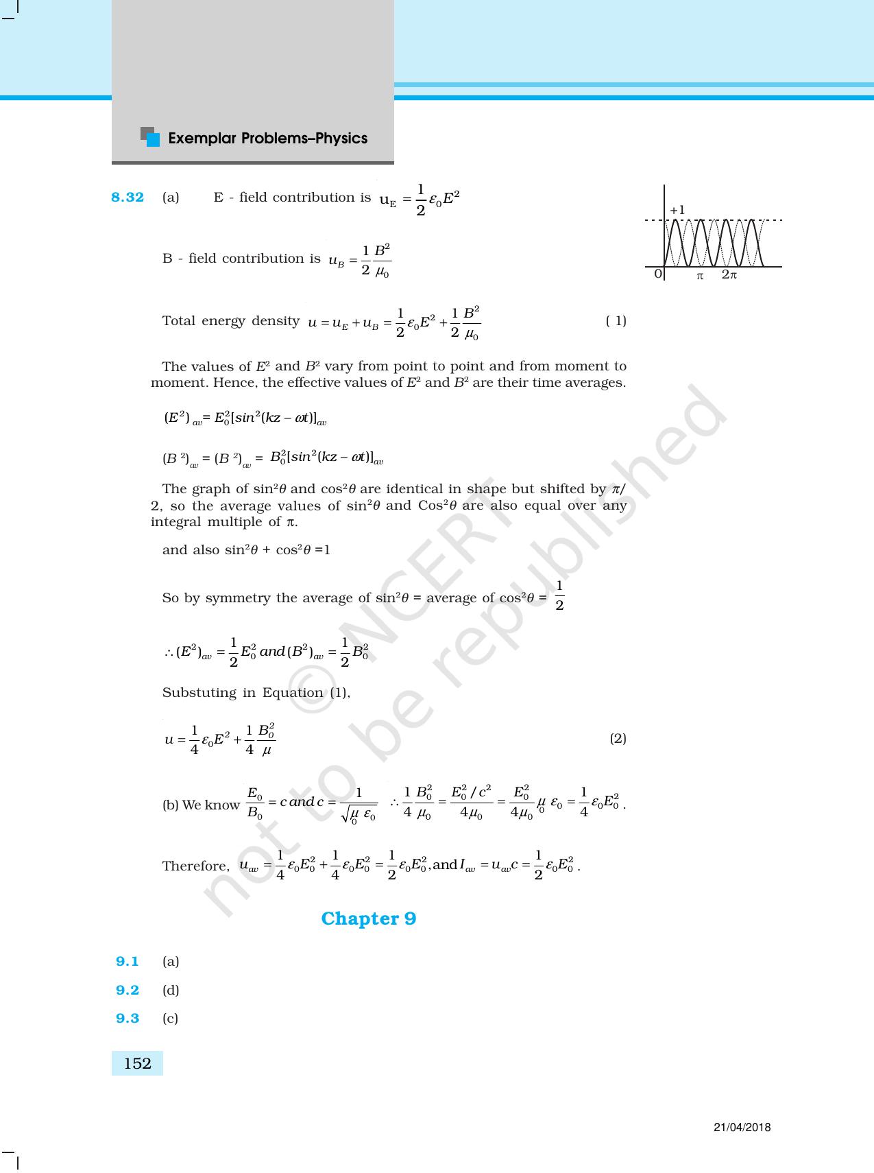 NCERT Exemplar Class 12: Physics  - Answers (All Units) - Page 47