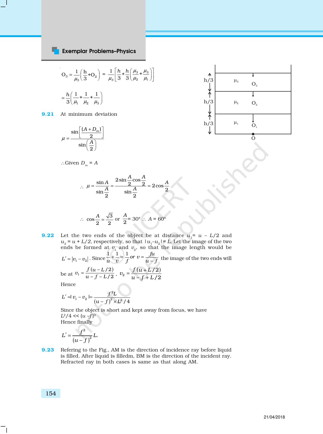 NCERT Exemplar Class 12: Physics  - Answers (All Units) - Page 49
