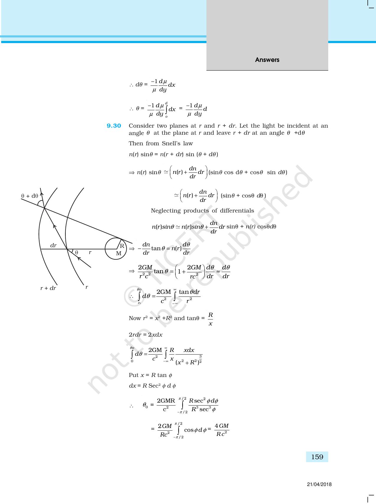 NCERT Exemplar Class 12: Physics  - Answers (All Units) - Page 54