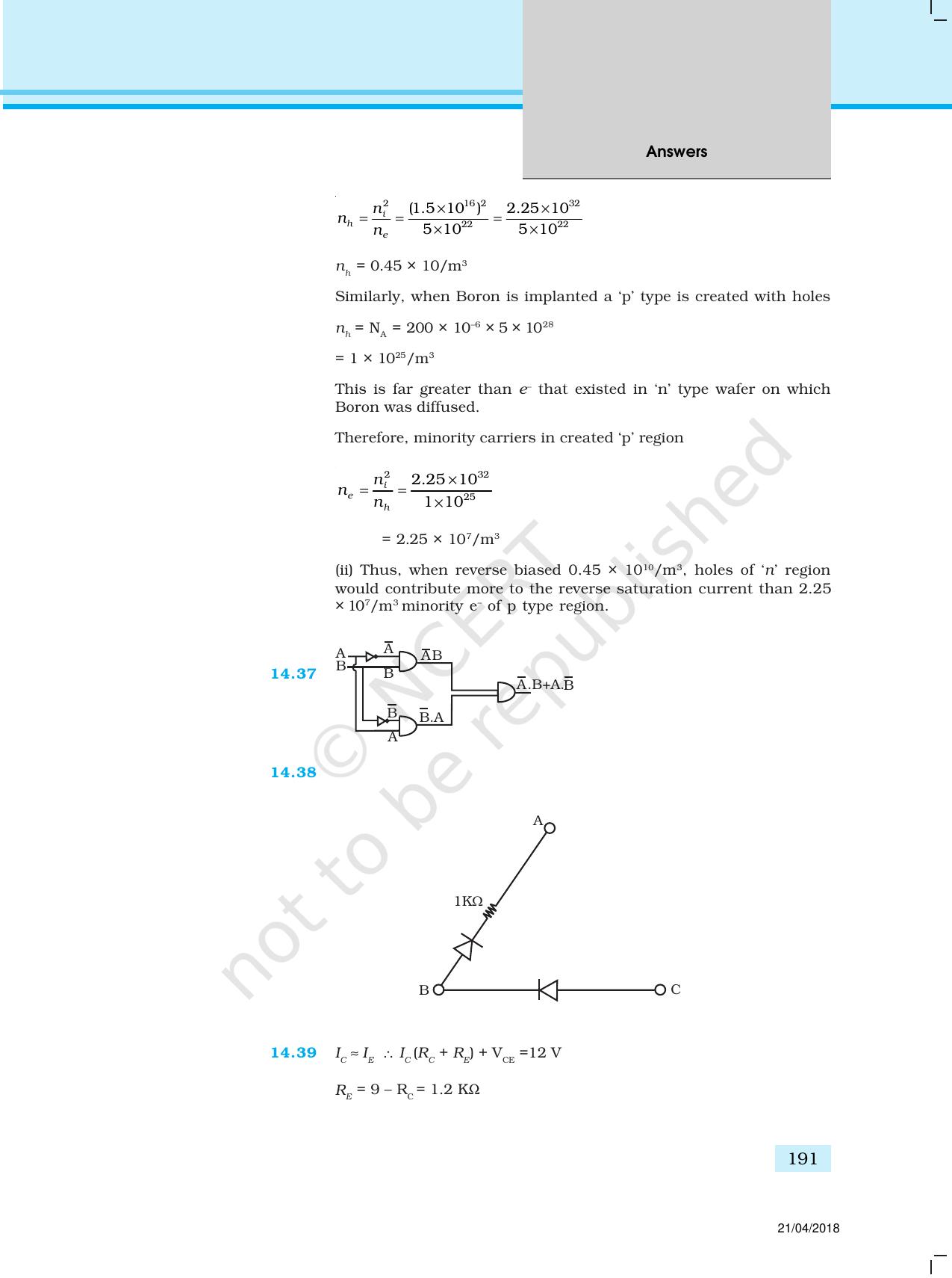 NCERT Exemplar Class 12: Physics  - Answers (All Units) - Page 86