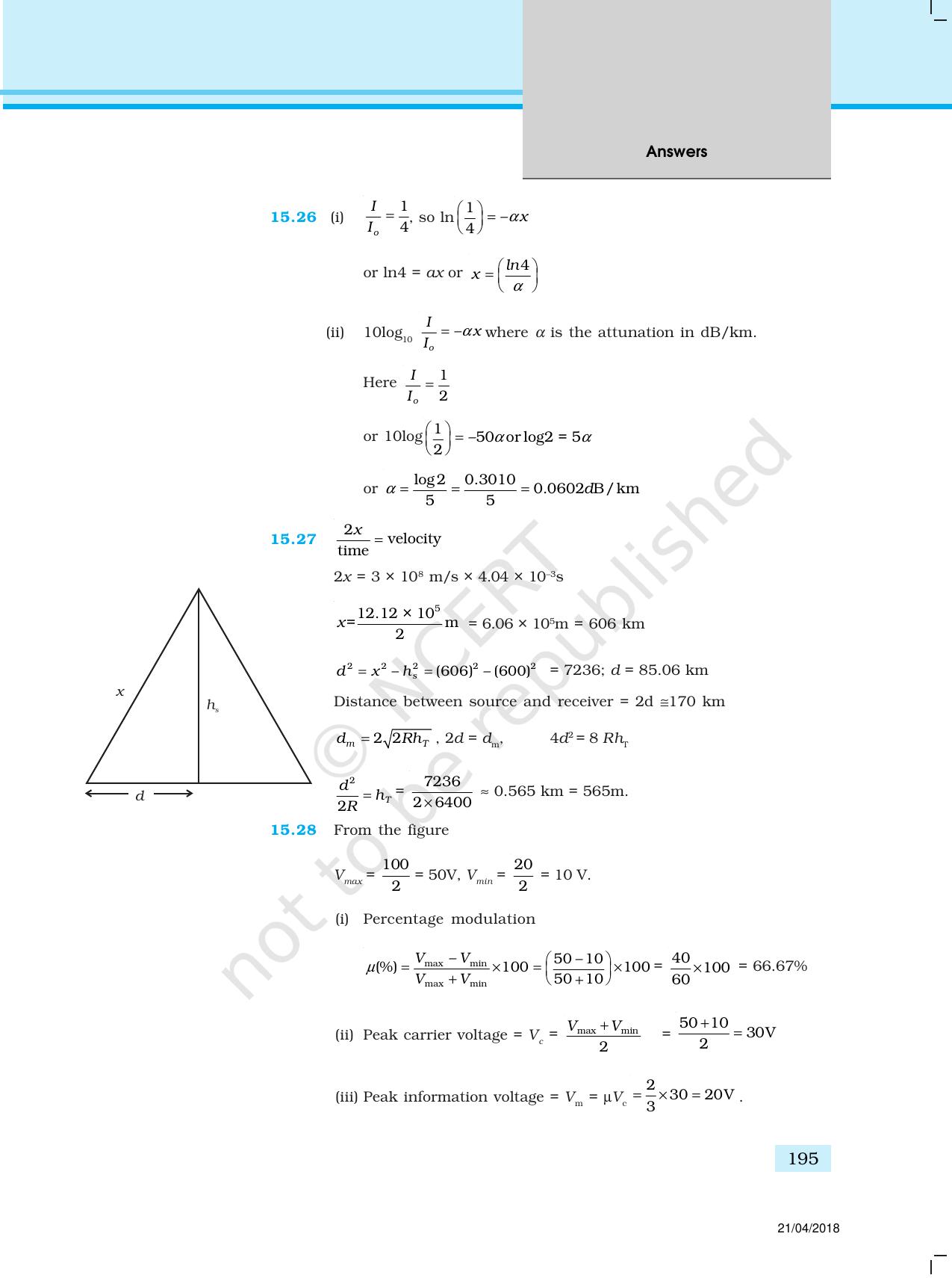 NCERT Exemplar Class 12: Physics  - Answers (All Units) - Page 90