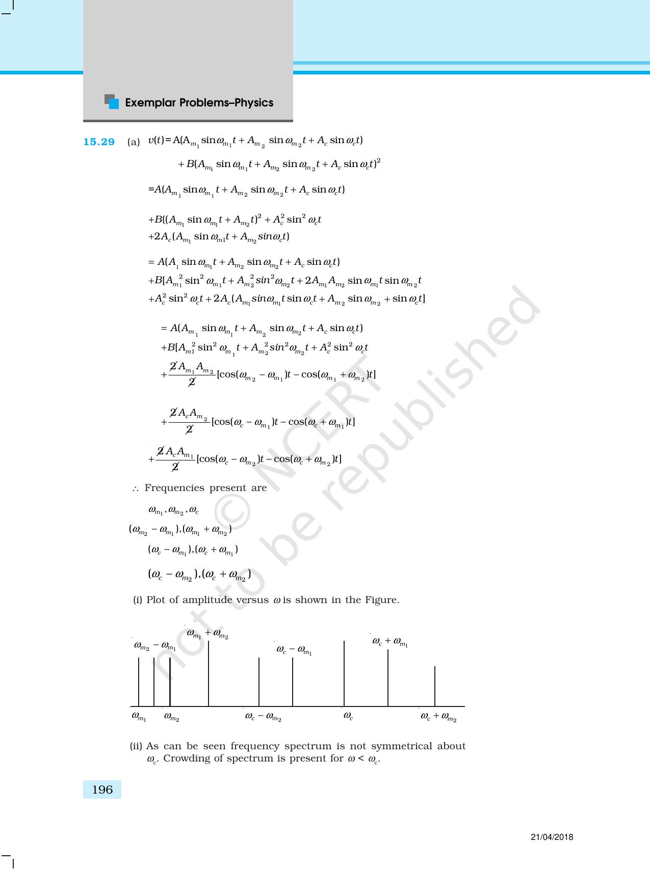 NCERT Exemplar Class 12: Physics  - Answers (All Units) - Page 91