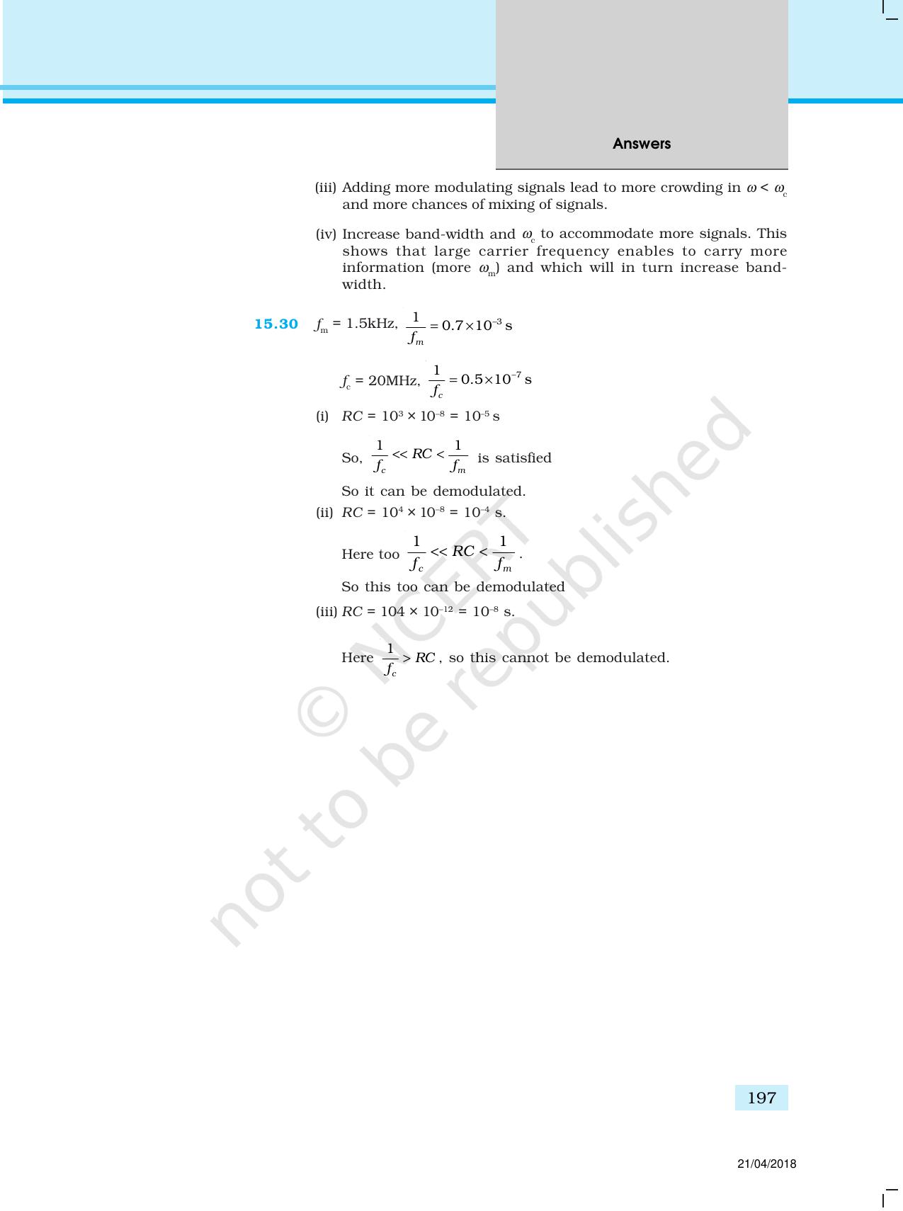 NCERT Exemplar Class 12: Physics  - Answers (All Units) - Page 92
