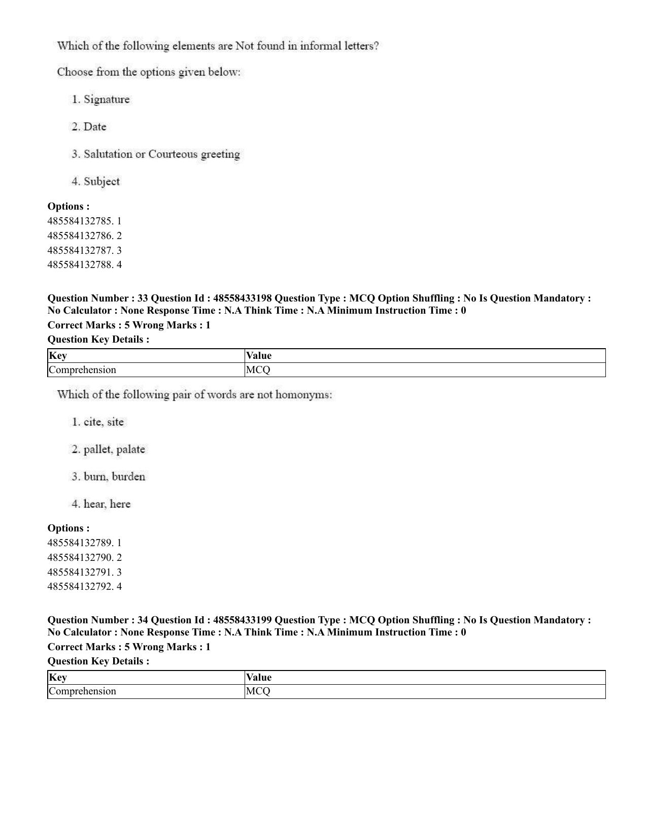 CUET 2023 English Hindi Shift 1 Question Papers - 18 June 2023 - Page 24