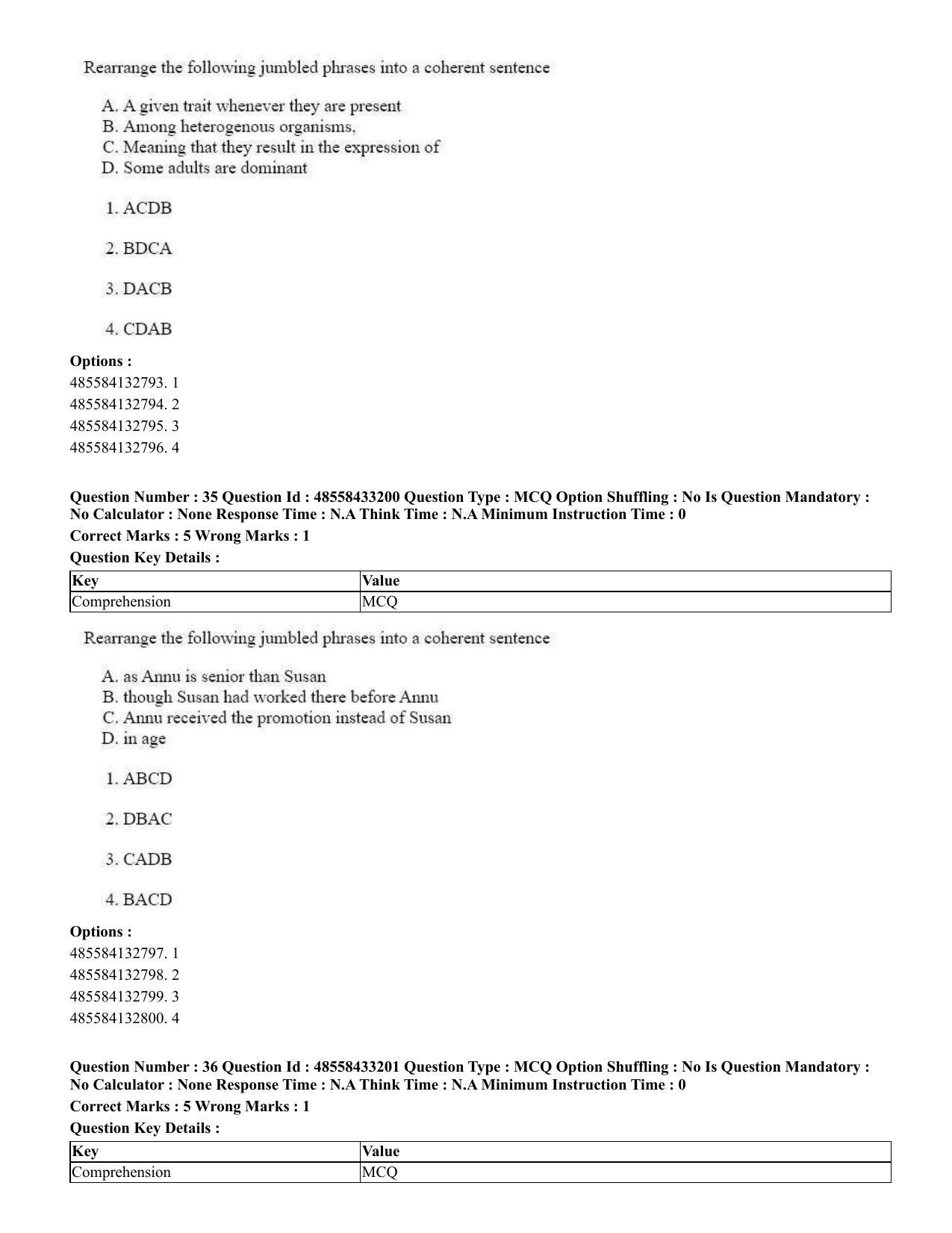 CUET 2023 English Hindi Shift 1 Question Papers - 18 June 2023 - Page 25