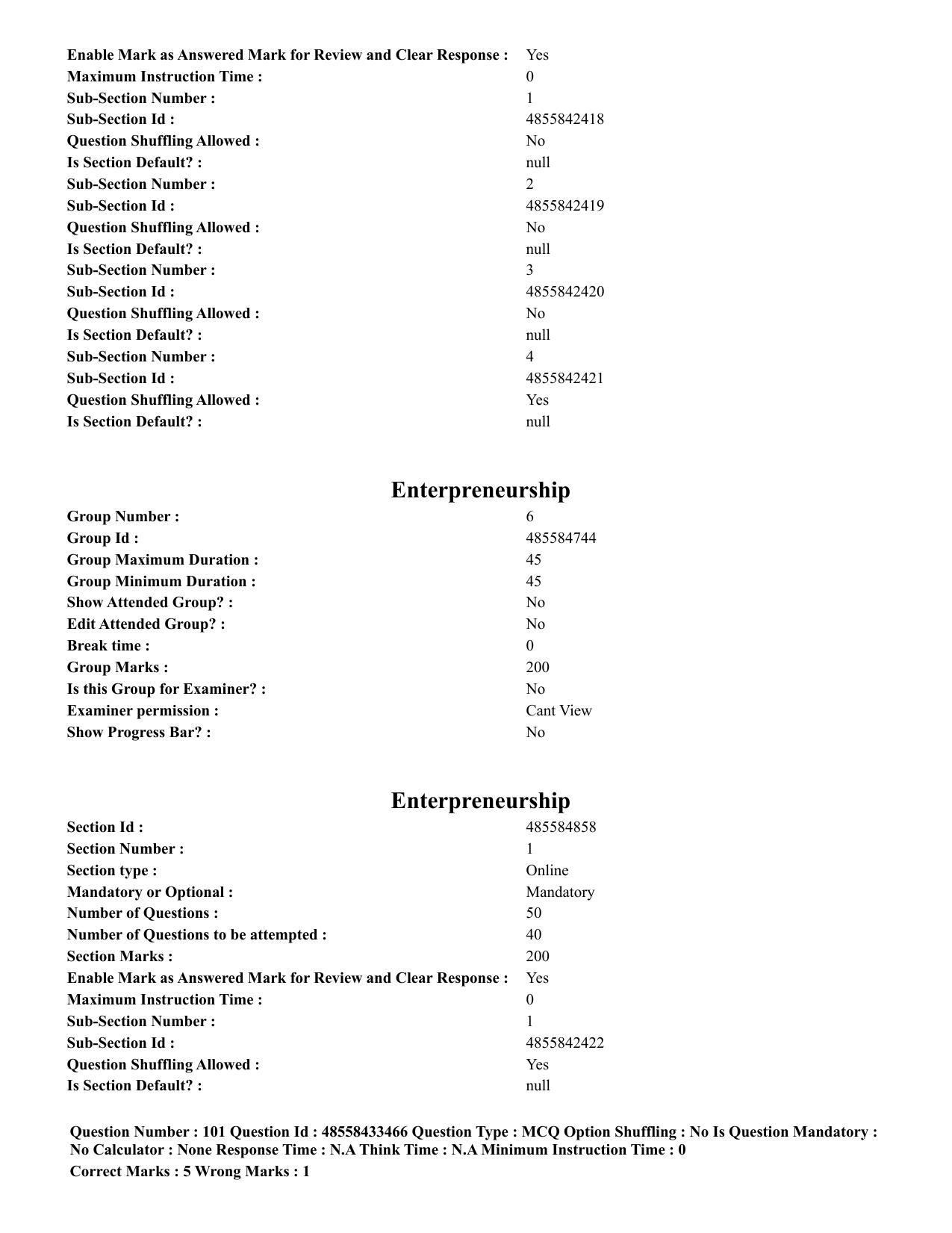 CUET 2023 English Hindi Shift 1 Question Papers - 18 June 2023 - Page 66