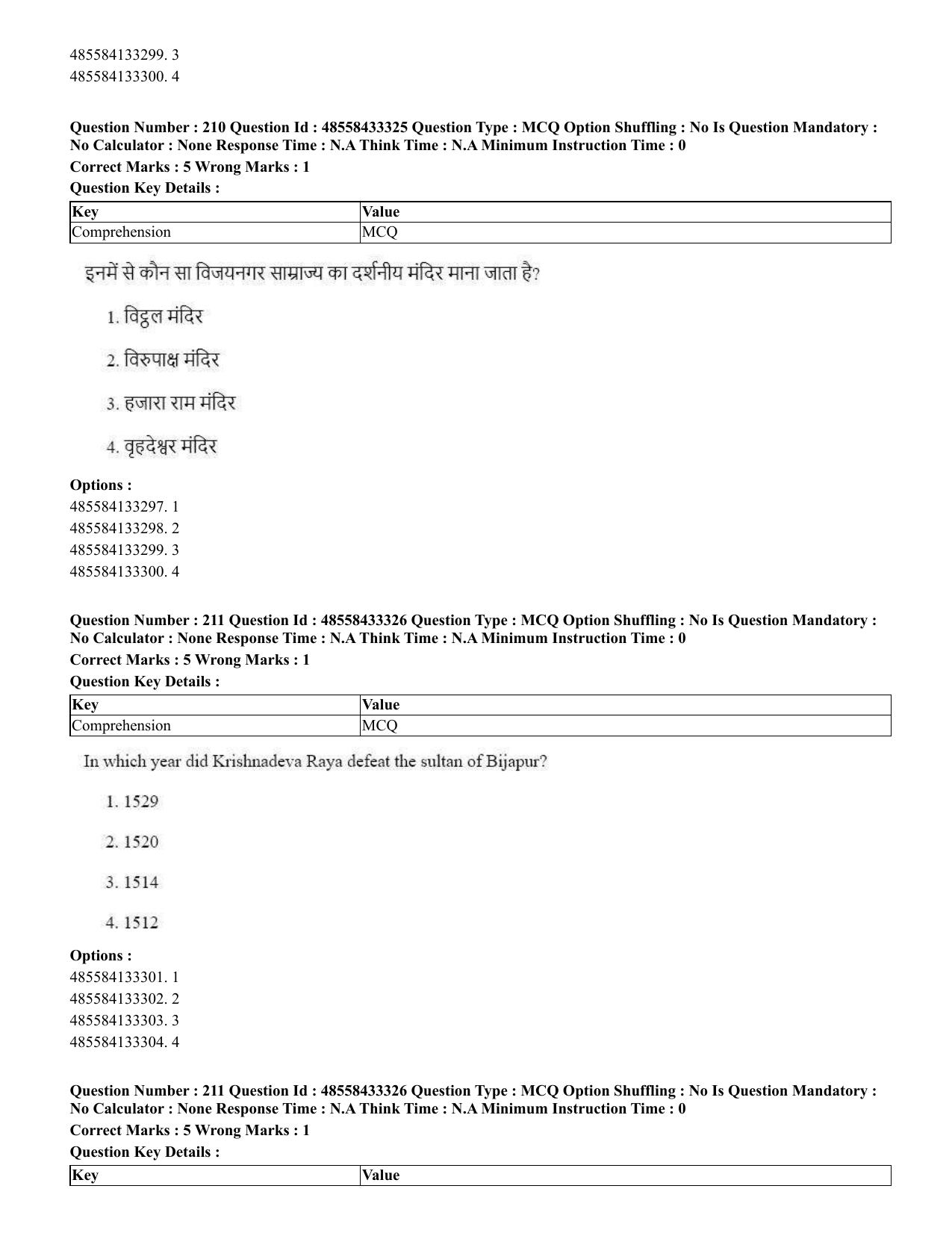 CUET 2023 English Hindi Shift 1 Question Papers - 18 June 2023 - Page 203