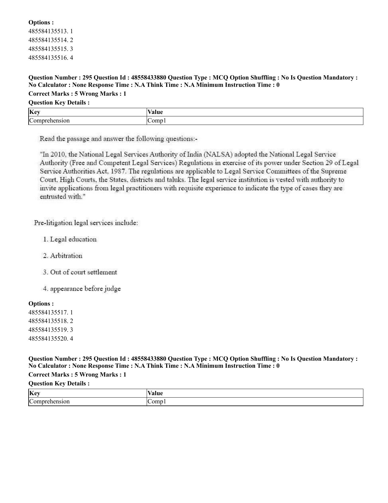 CUET 2023 English Hindi Shift 1 Question Papers - 18 June 2023 - Page 297