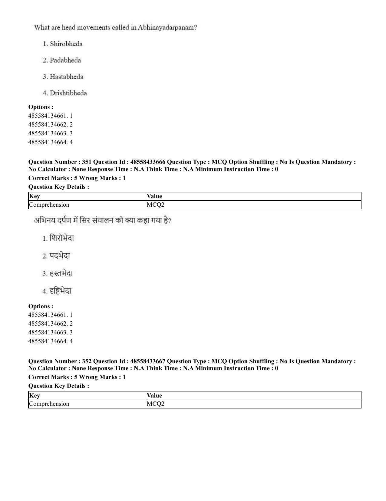 CUET 2023 English Hindi Shift 1 Question Papers - 18 June 2023 - Page 370