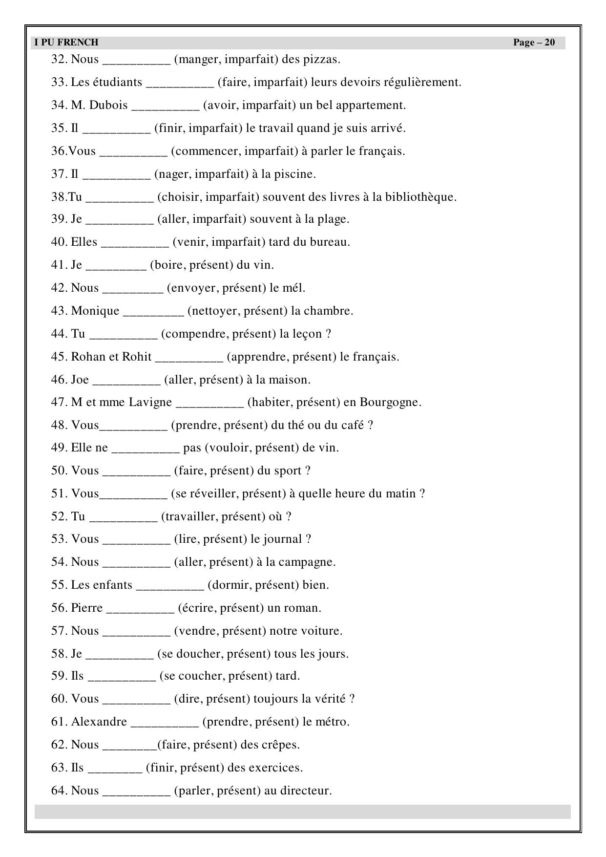 Karnataka 1st PUC Question Bank 2025 - French - Page 21