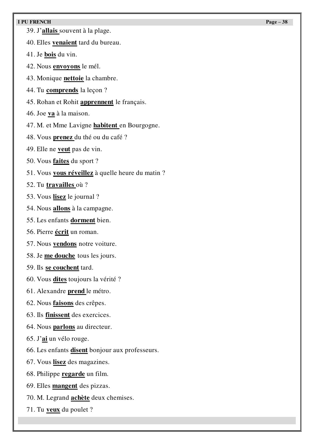 Karnataka 1st PUC Question Bank 2025 - French - Page 39