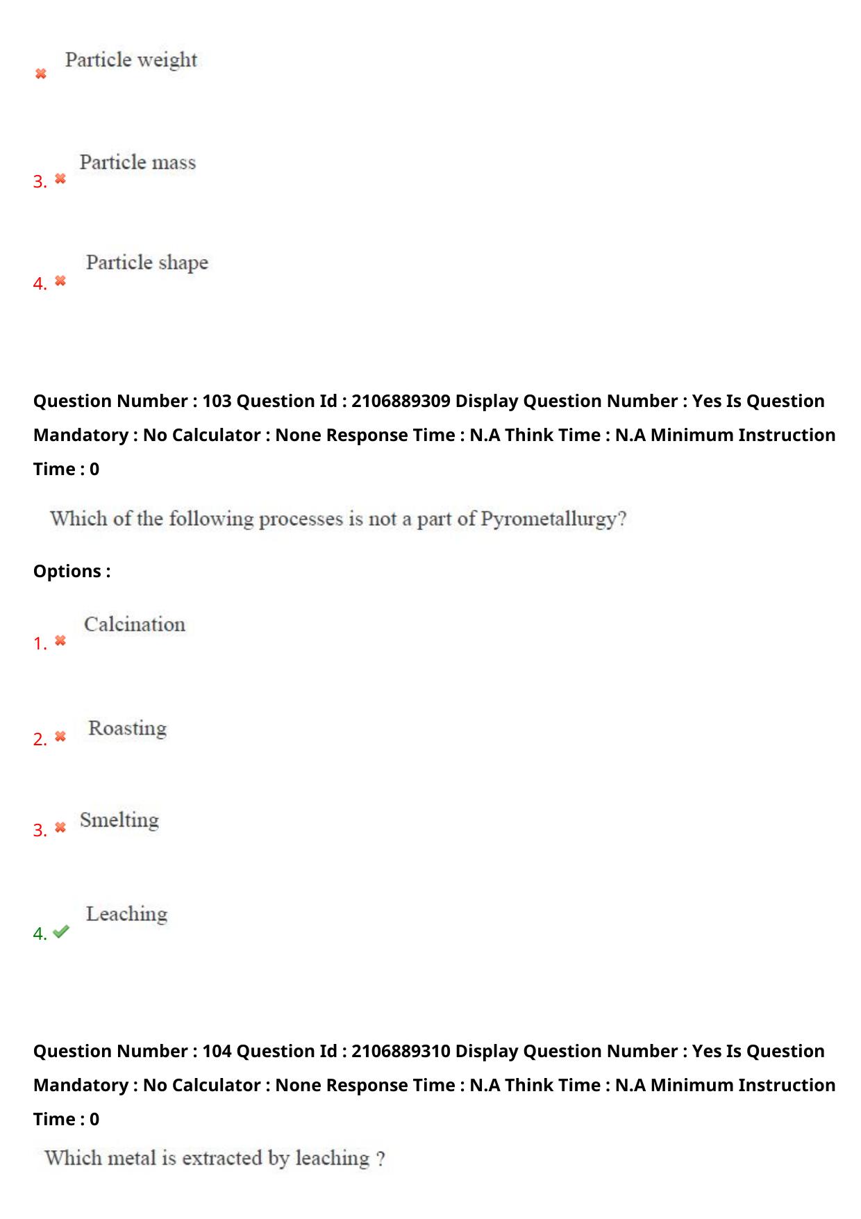 AP ECET 2024 Metallurgical Engineering (Shift 2) Question Paper wth Key - Page 67