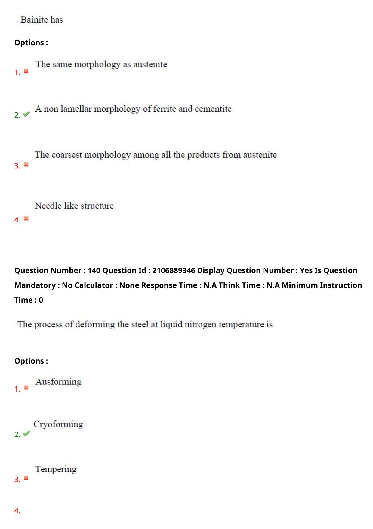 AP ECET 2024 Metallurgical Engineering (Shift 2) Question Paper wth Key - Page 89