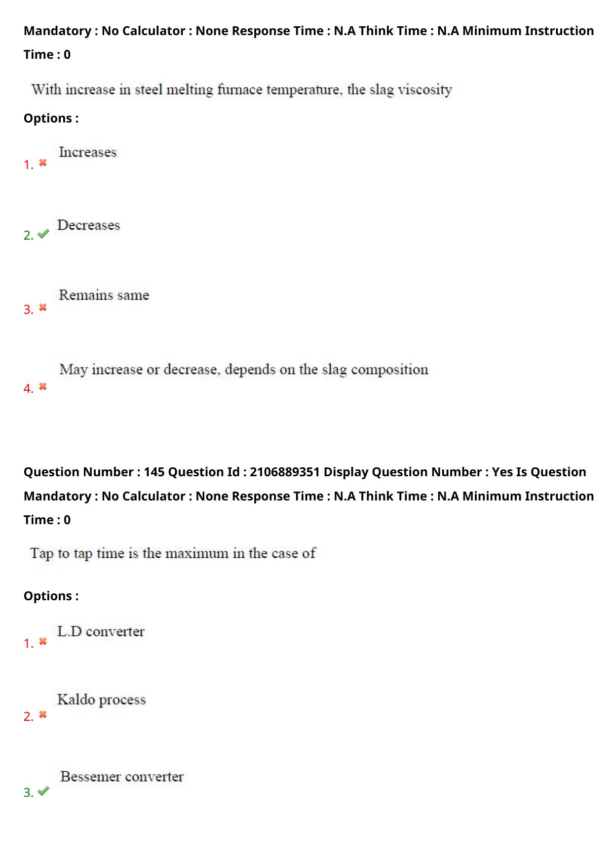 AP ECET 2024 Metallurgical Engineering (Shift 2) Question Paper wth Key - Page 92