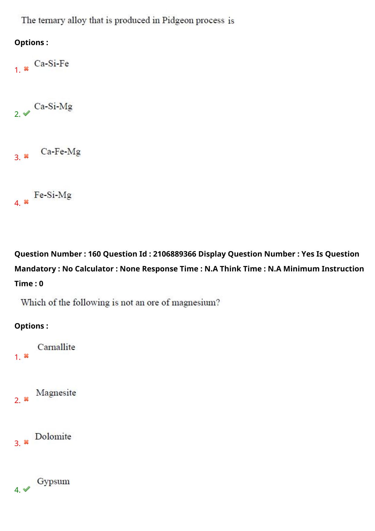 AP ECET 2024 Metallurgical Engineering (Shift 2) Question Paper wth Key - Page 101