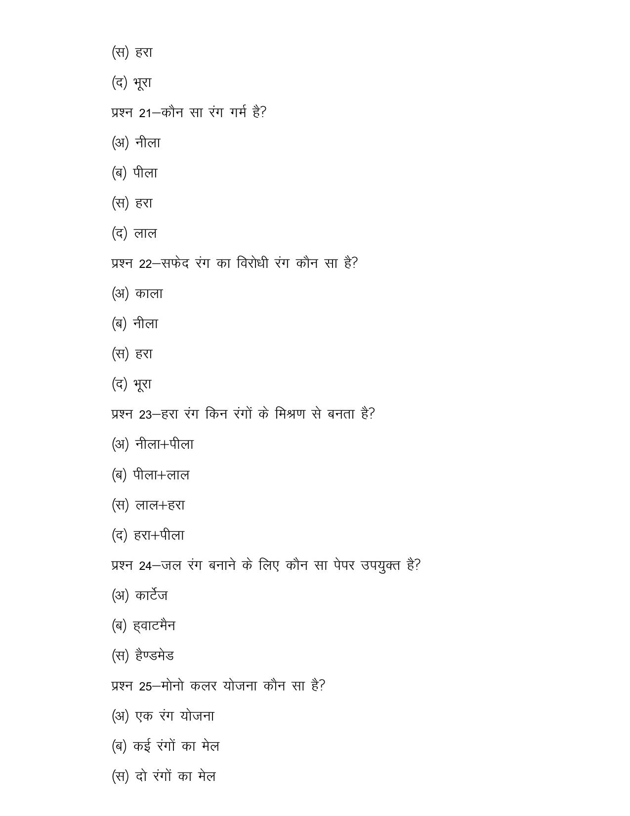 UP Board (UPMSP) Class 9 Art (drawing) Question Bank - Page 15