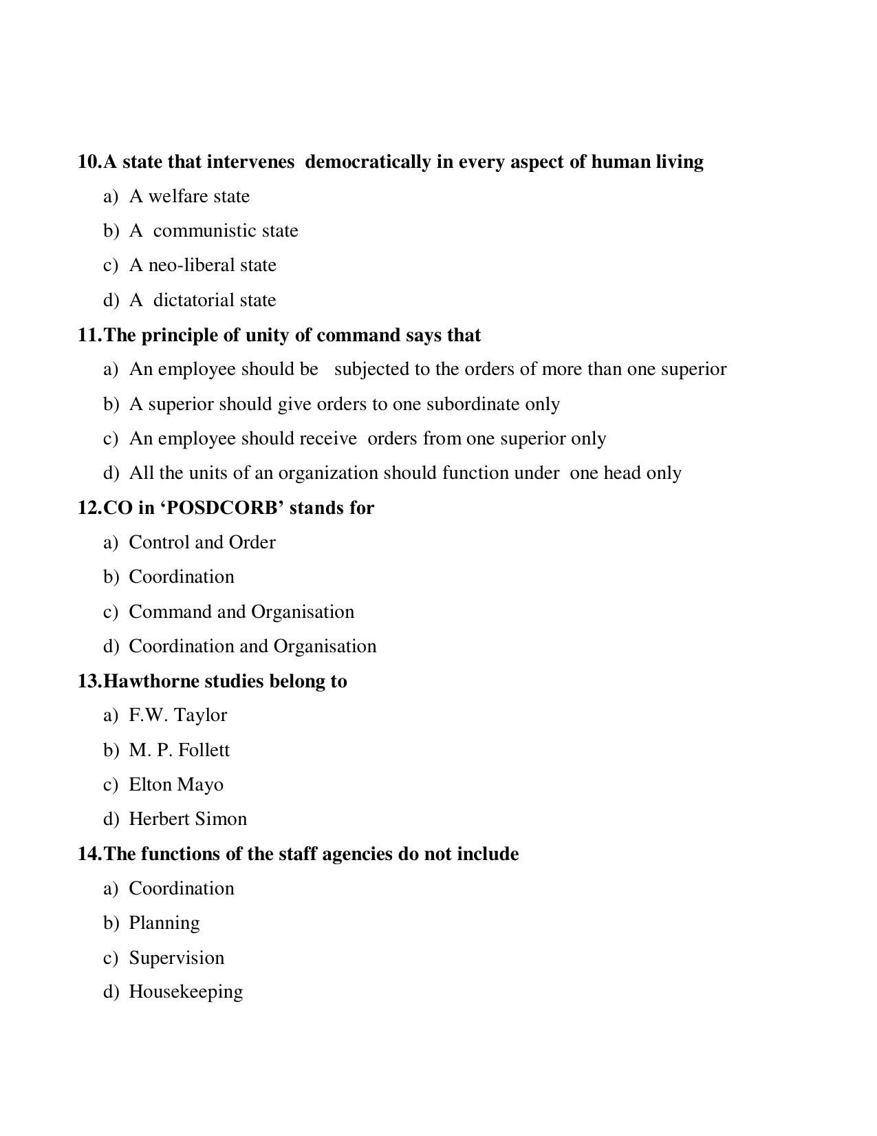 Odisha CPET 2021 PUBLIC ADMINISTRATION Question Paper - Page 3