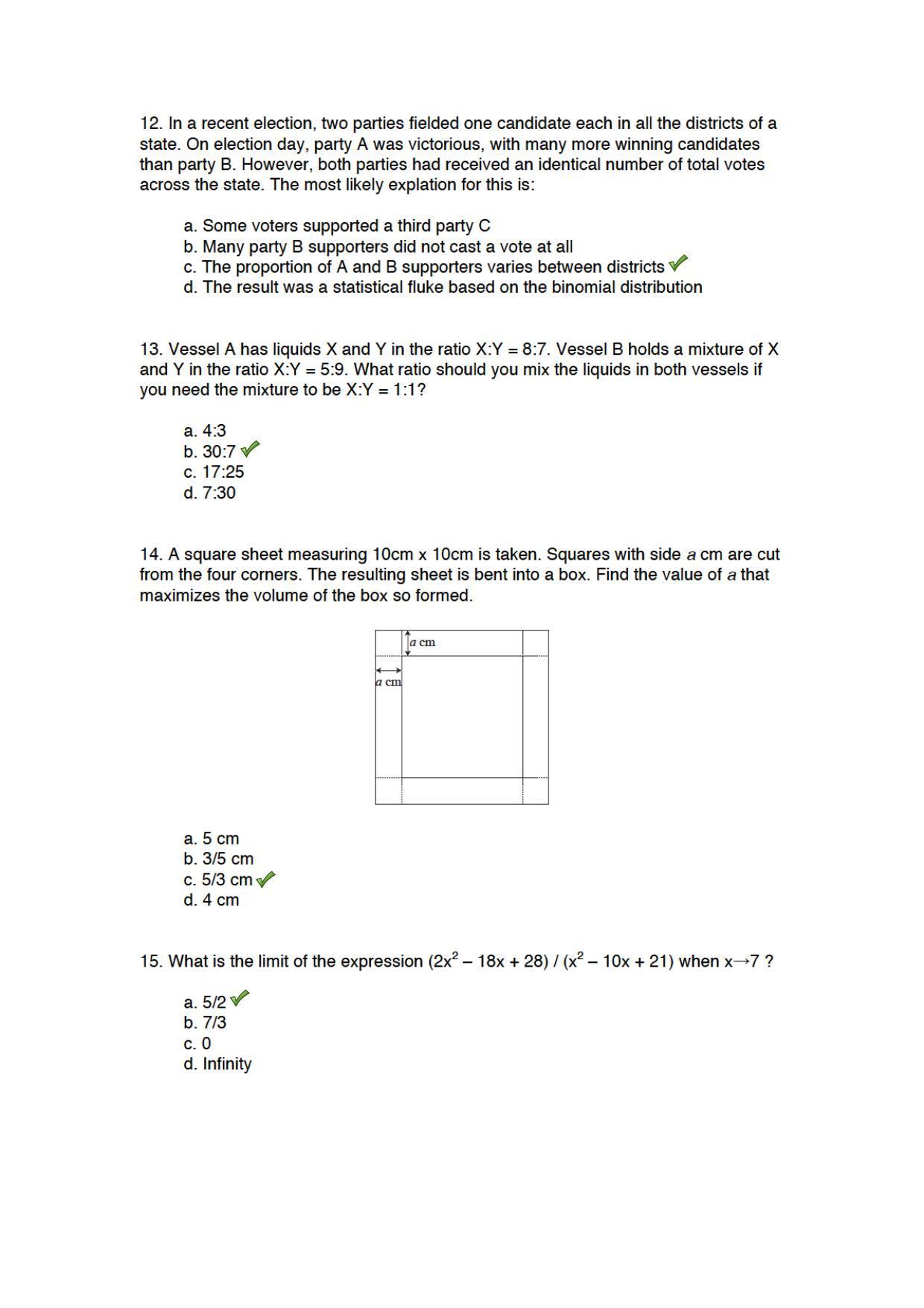 TIFR GS 2015 Biology Question Paper - Page 3