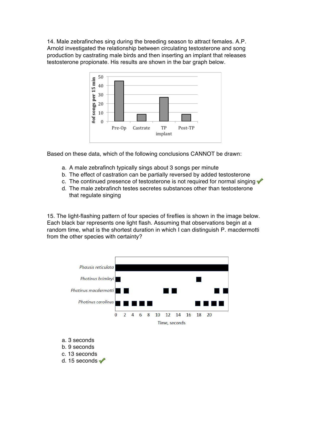 TIFR GS 2015 Biology Question Paper - Page 14