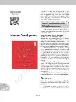 NCERT Book for Class 12 Geography (Part-1) Chapter 4 Human Development