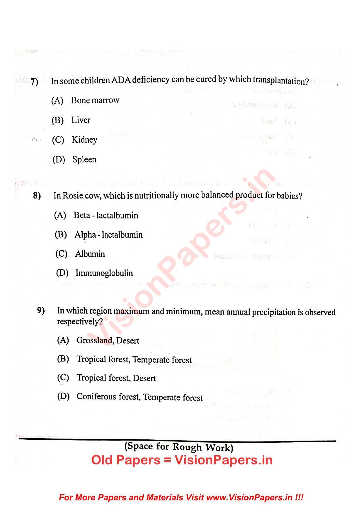 GUJCET Biology 2022 Question Paper - Page 3