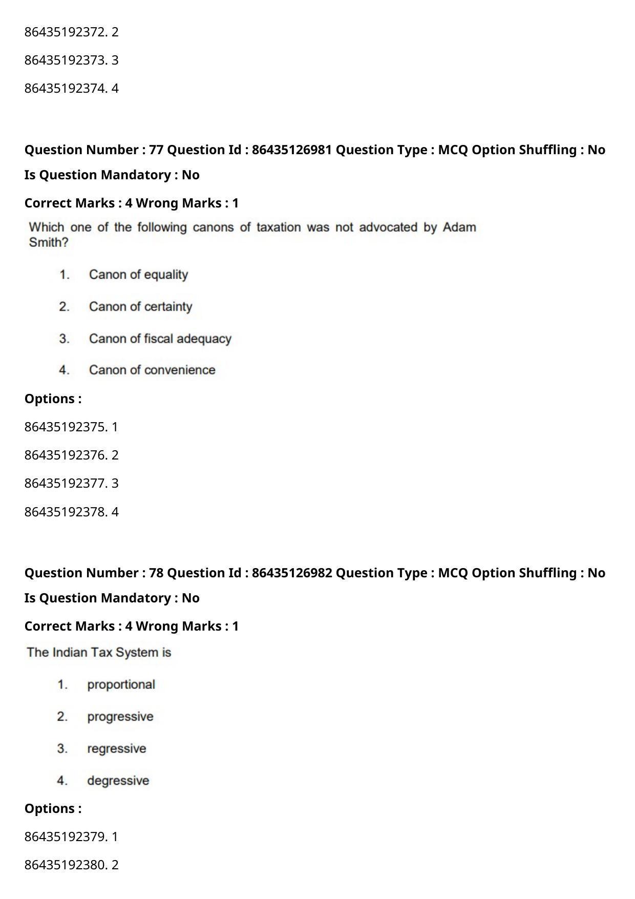CUET PG 2021 PGQP37 Question Paper - Page 41