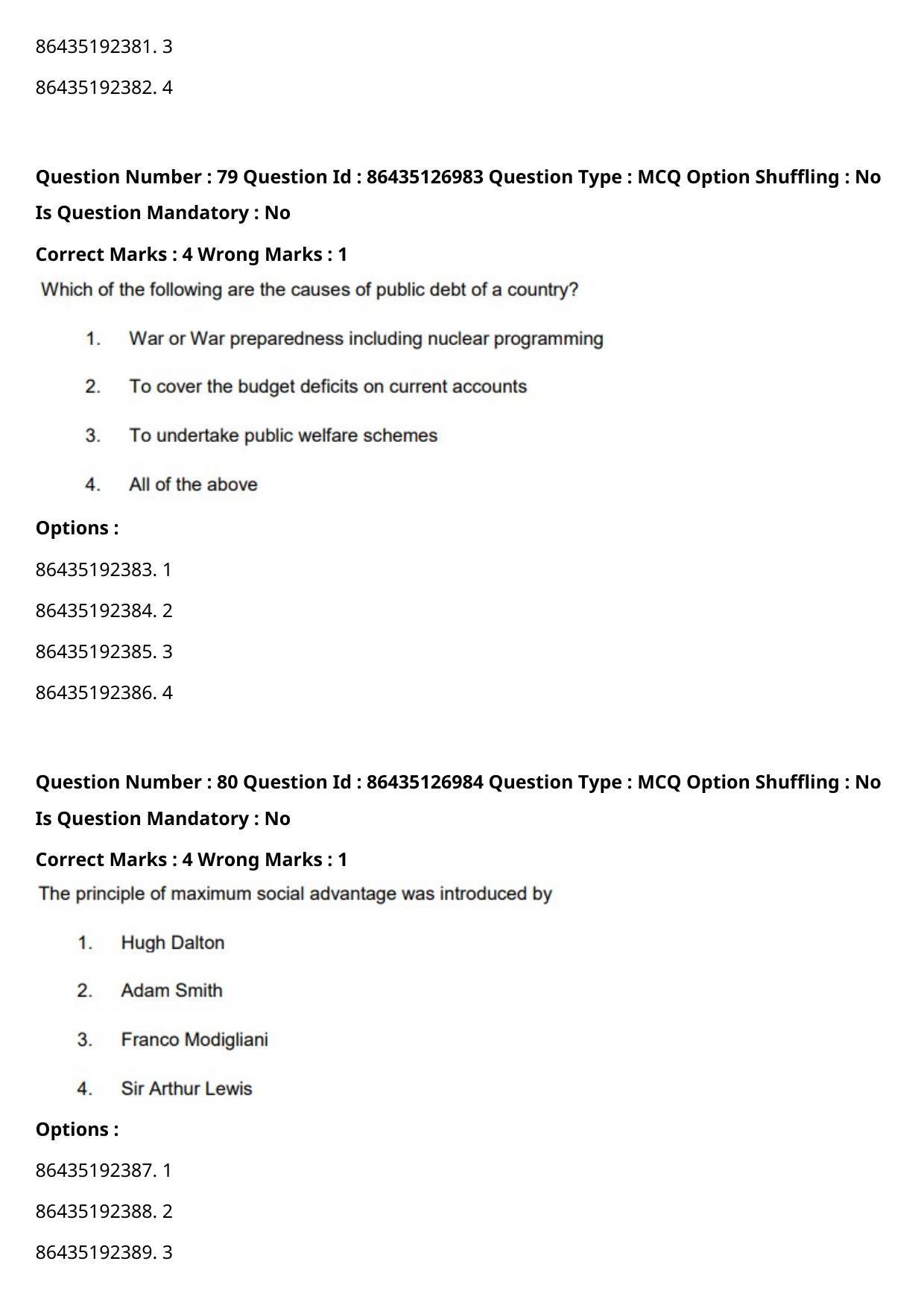CUET PG 2021 PGQP37 Question Paper - Page 42