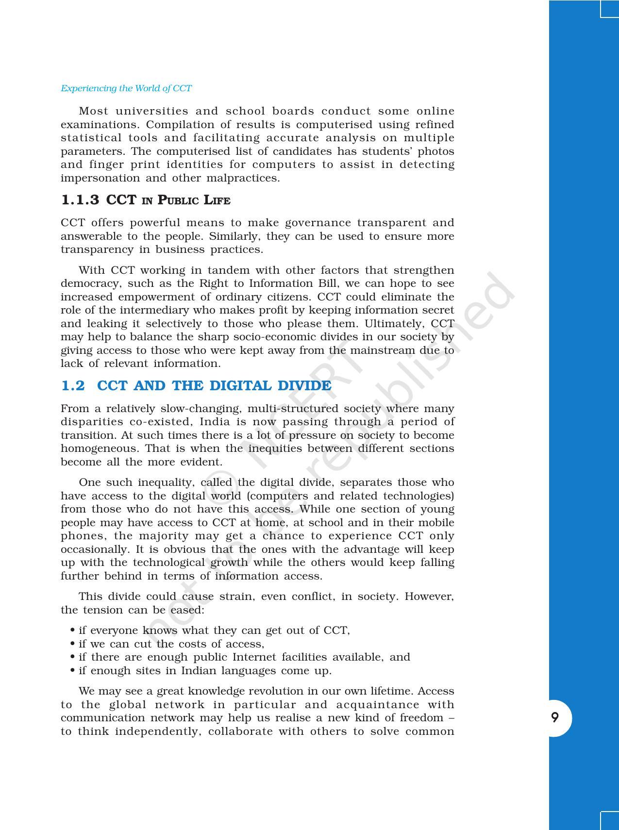 NCERT Book for Class 11 Computers Chapter 1 Experiencing the World of CCT - Page 7