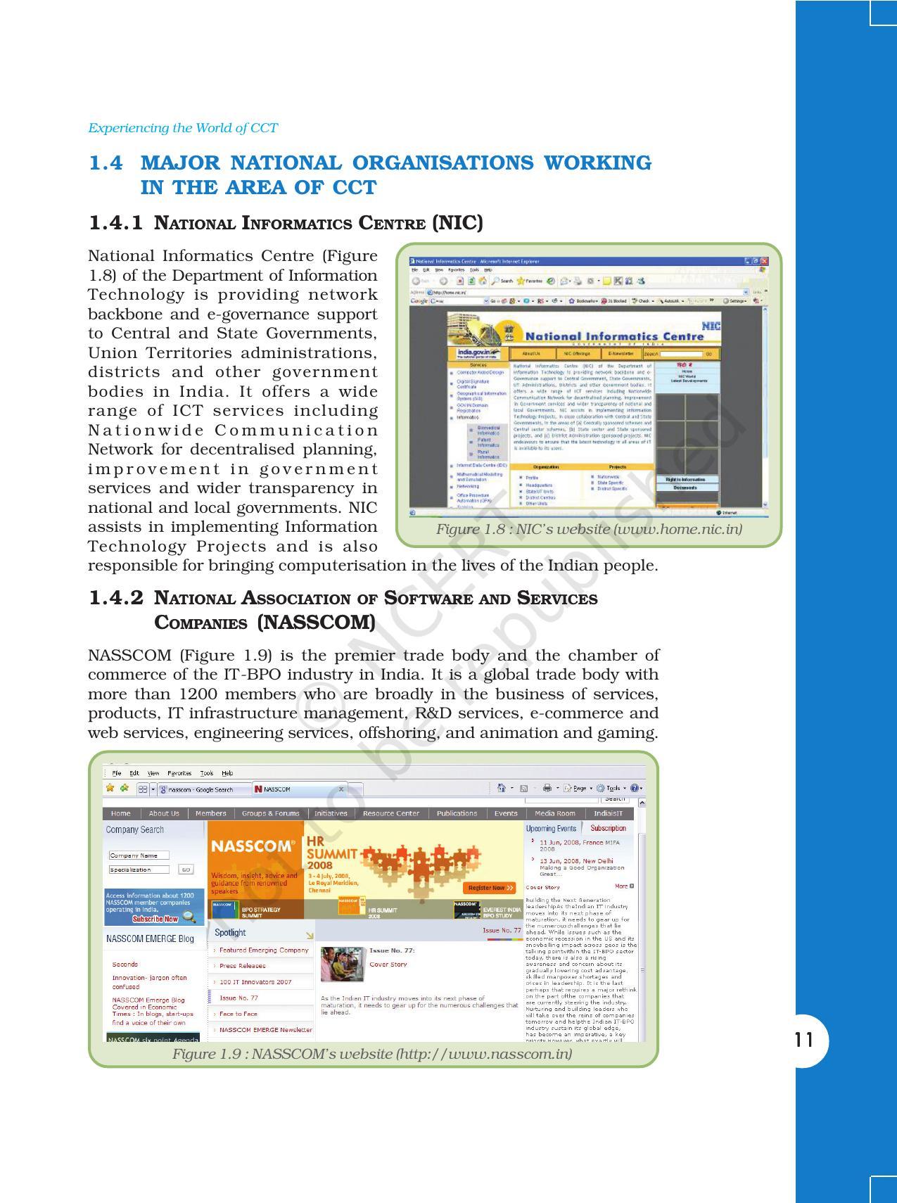 NCERT Book for Class 11 Computers Chapter 1 Experiencing the World of CCT - Page 9