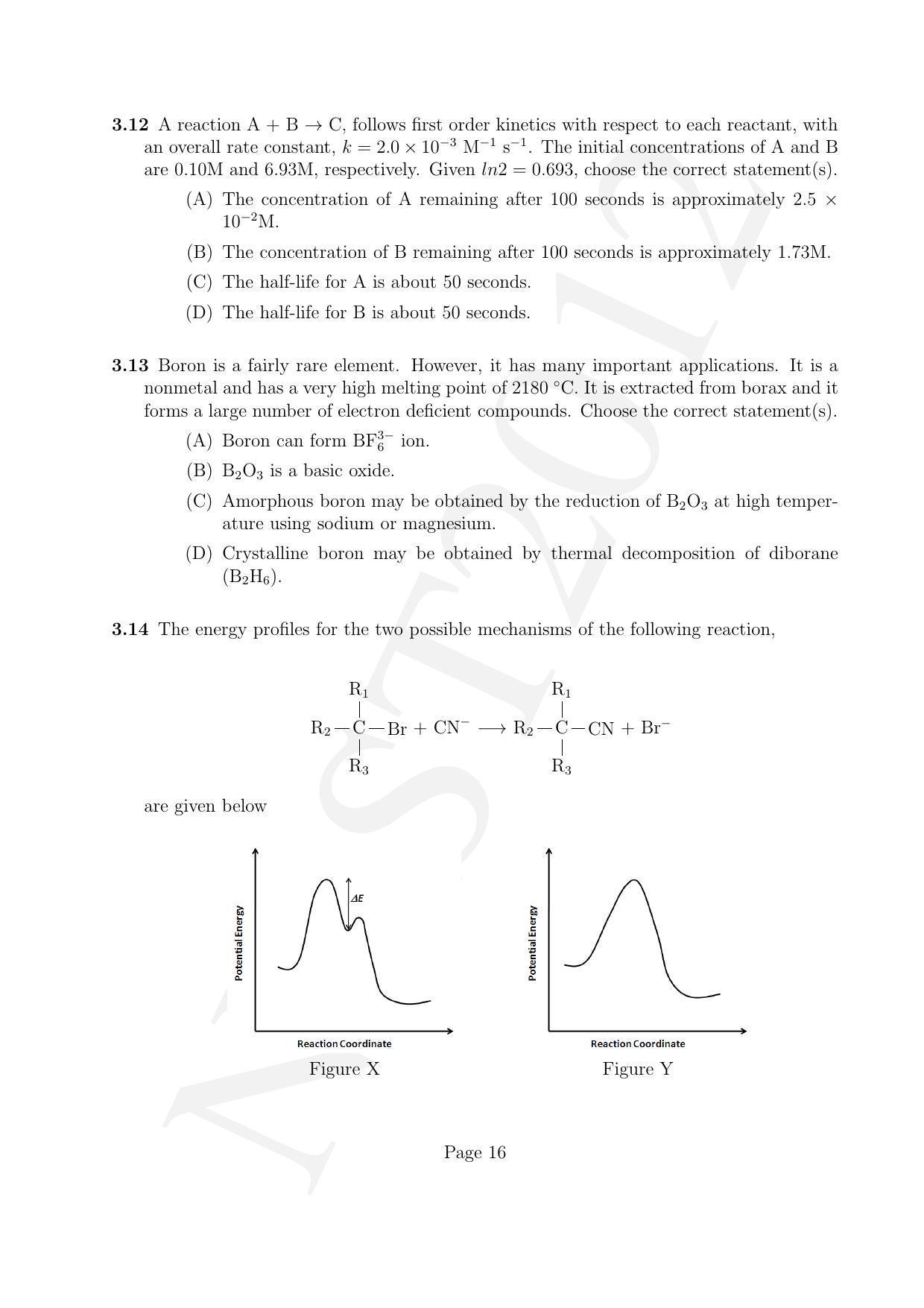 NEST 2012 Question Paper - Page 16