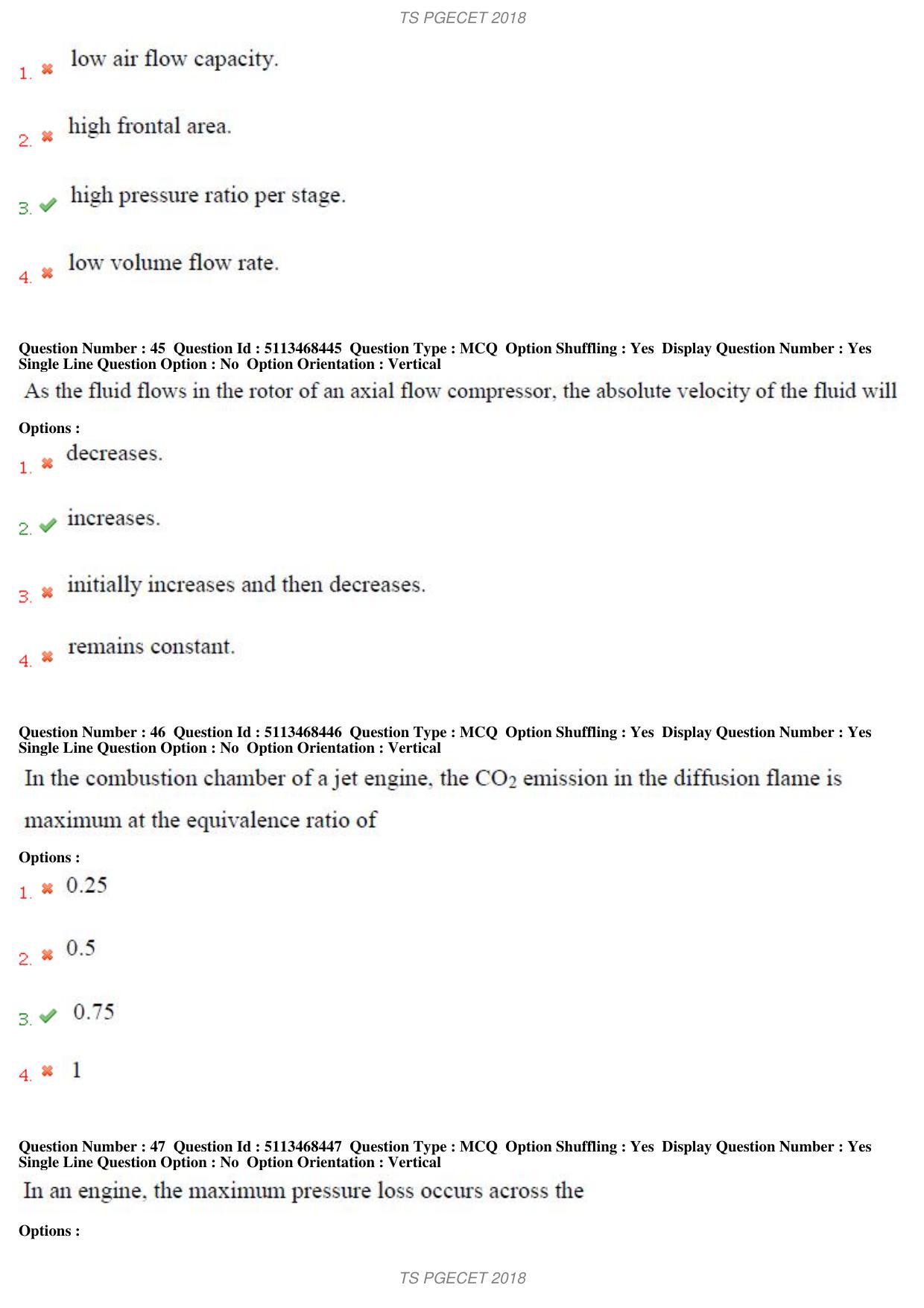 TS PGECET 2018: Aerospace Engineering Question Papers - Page 17