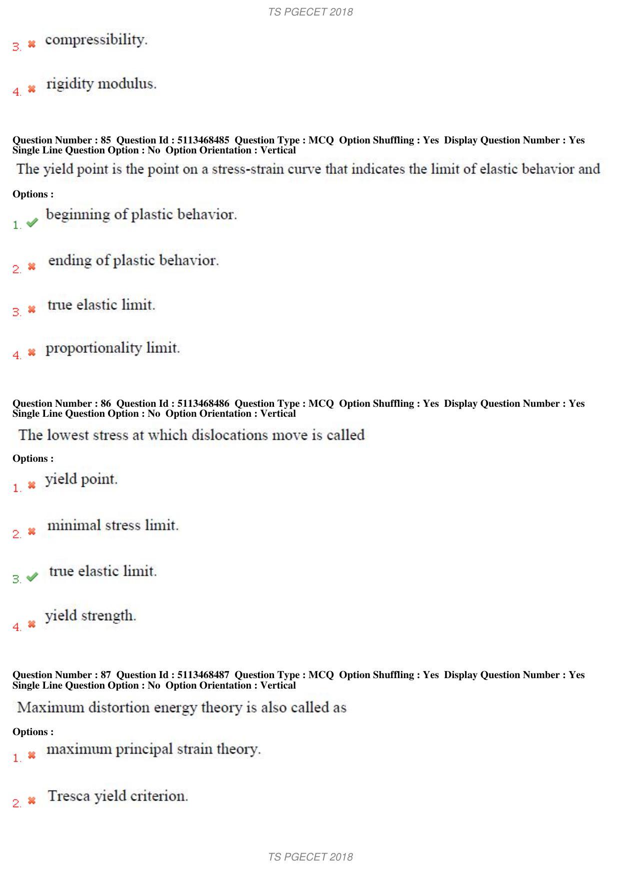 TS PGECET 2018: Aerospace Engineering Question Papers - Page 31