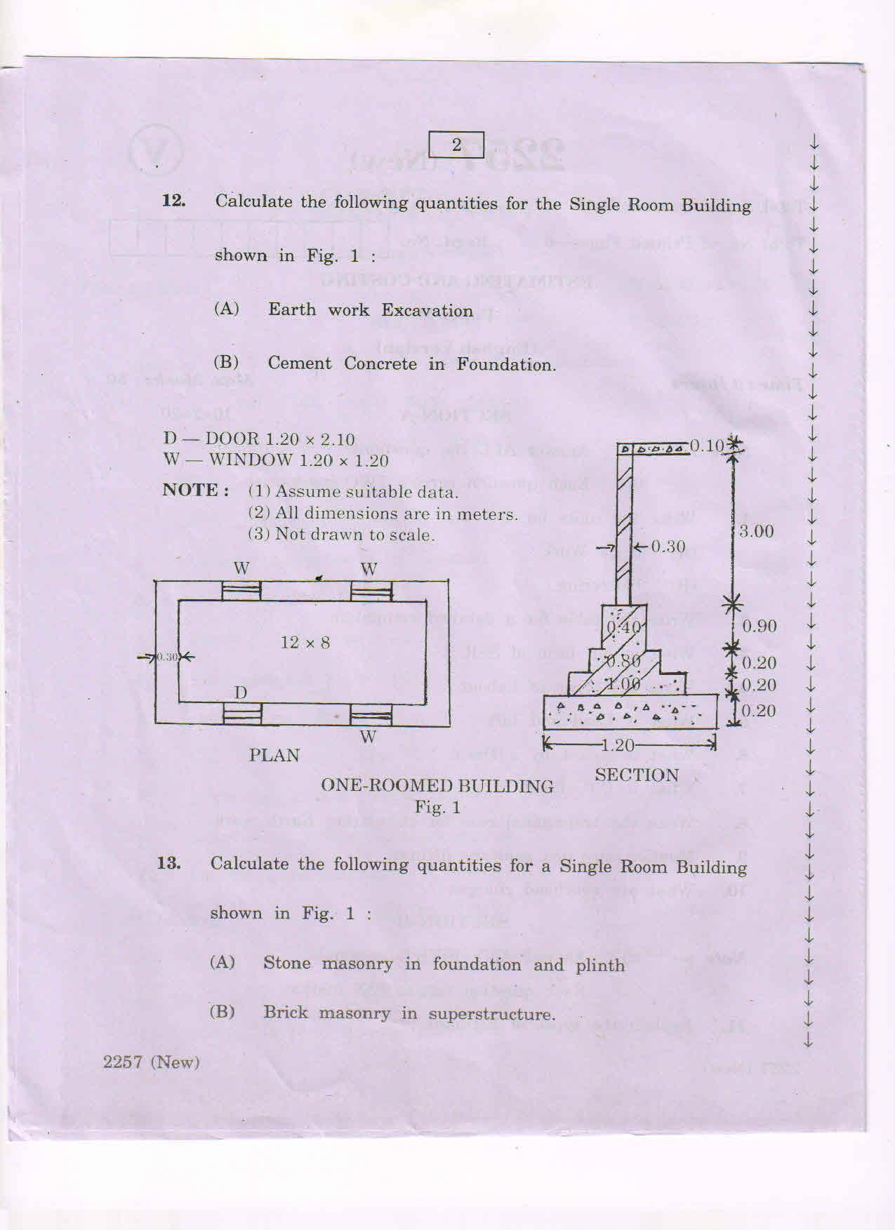 AP Inter 2nd Year Vocational Question Paper March - 2020 - Estimating and Costing-II(new) - Page 2