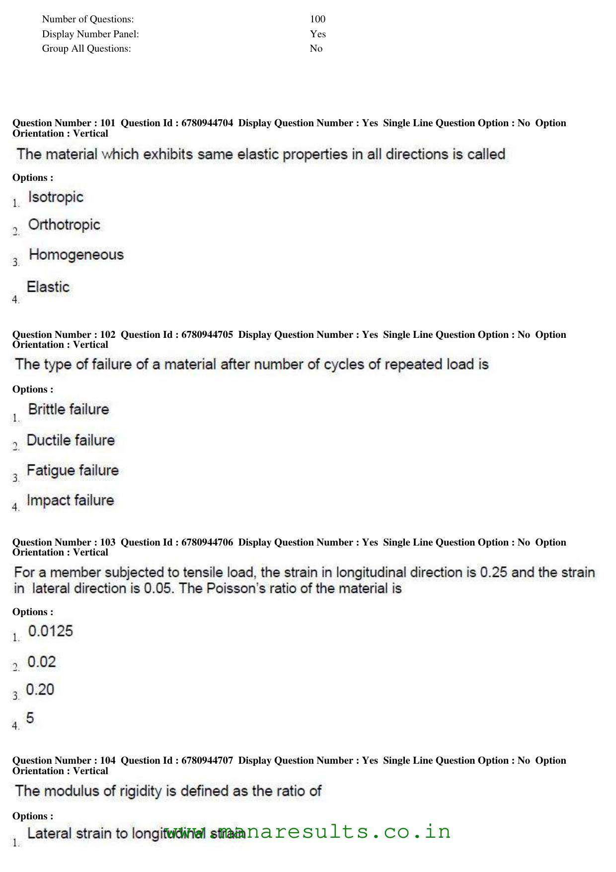 AP ECET 2017 Civil Engineering Old Previous Question Papers - Page 33