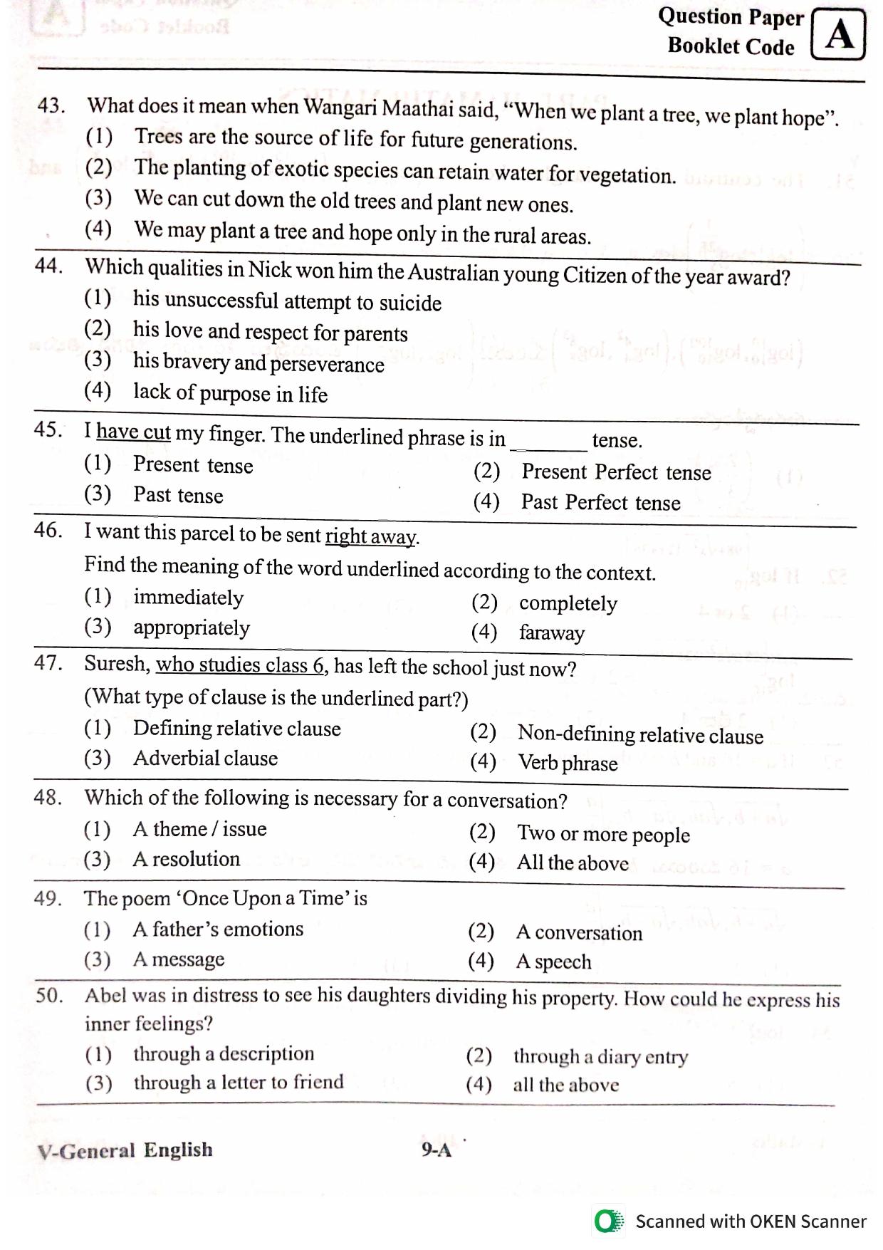 MEC CEC English/ Telugu Medium 2022  - Page 9