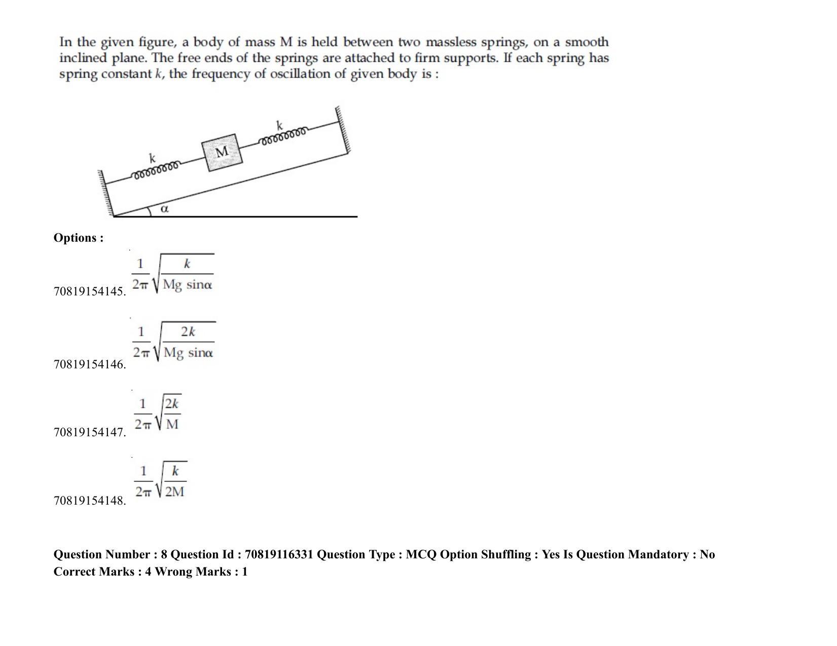 JEE Mains 2021: BTech (Shift 2) 24-02-2021 Question Paper - Page 7