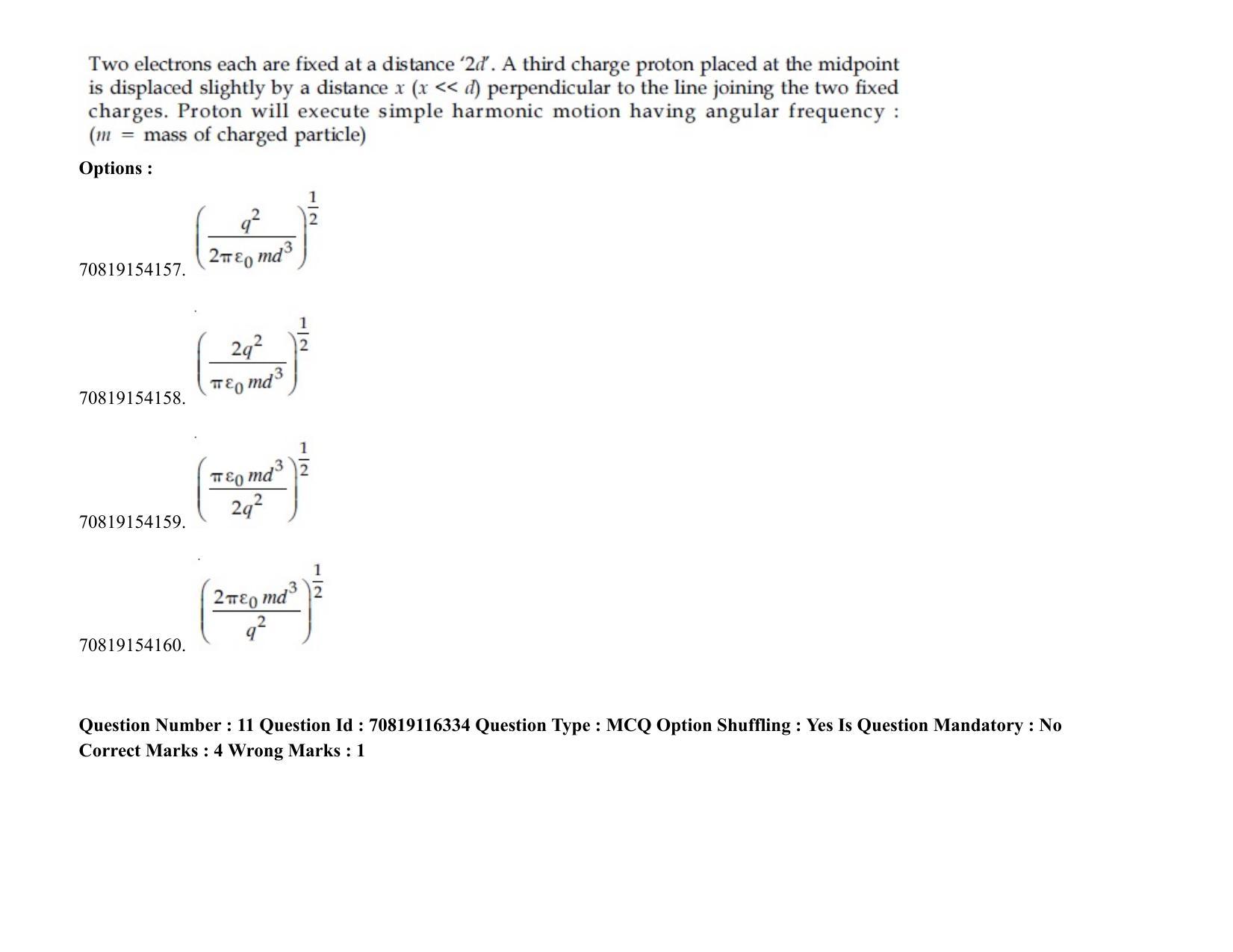 JEE Mains 2021: BTech (Shift 2) 24-02-2021 Question Paper - Page 9