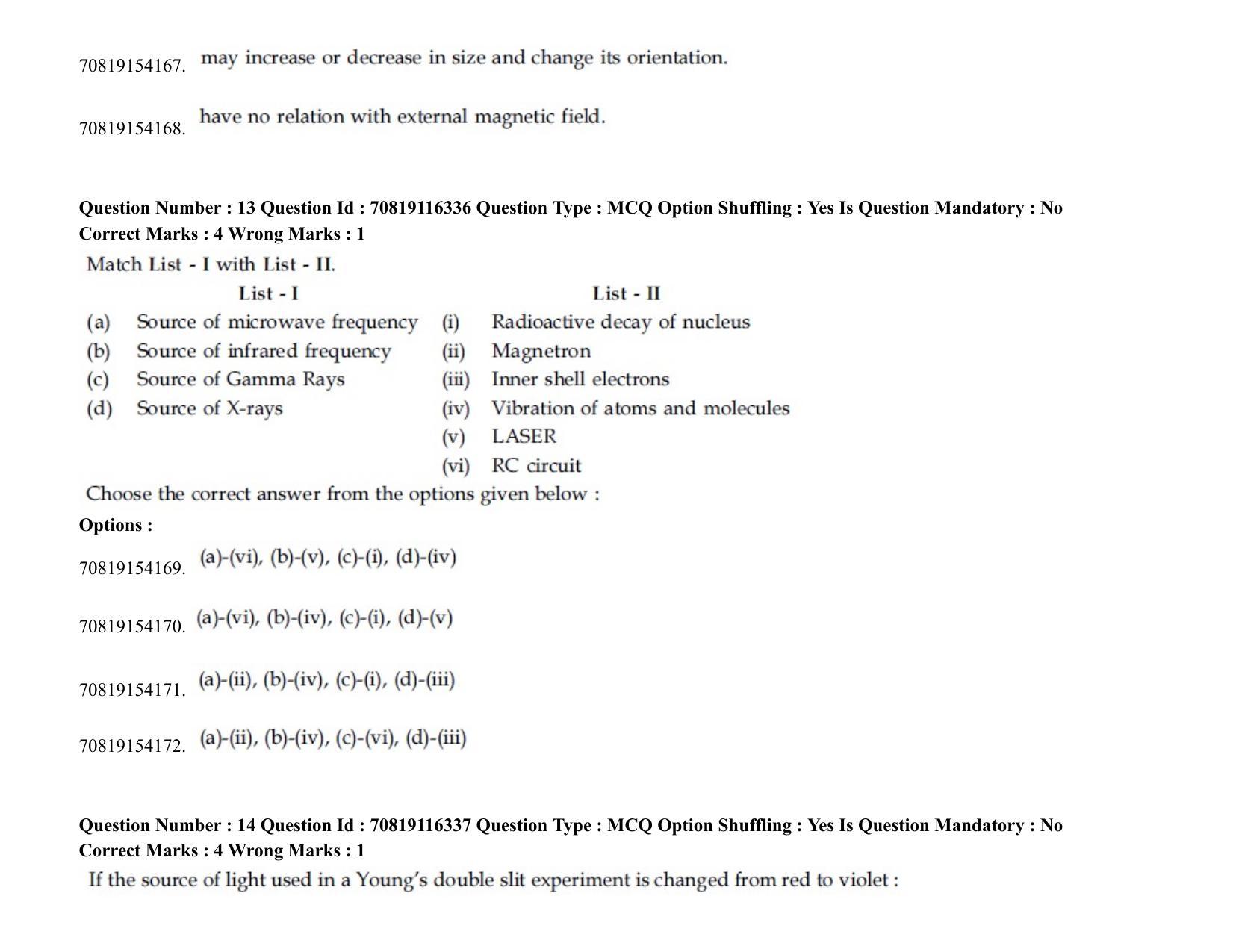 JEE Mains 2021: BTech (Shift 2) 24-02-2021 Question Paper - Page 11
