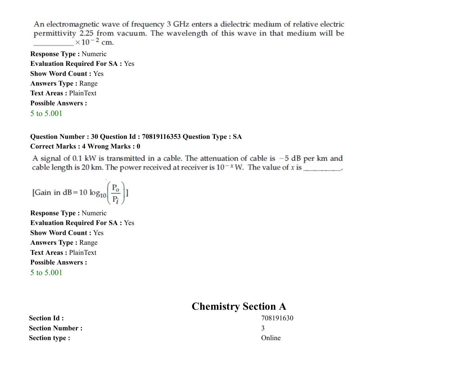 JEE Mains 2021: BTech (Shift 2) 24-02-2021 Question Paper - Page 20