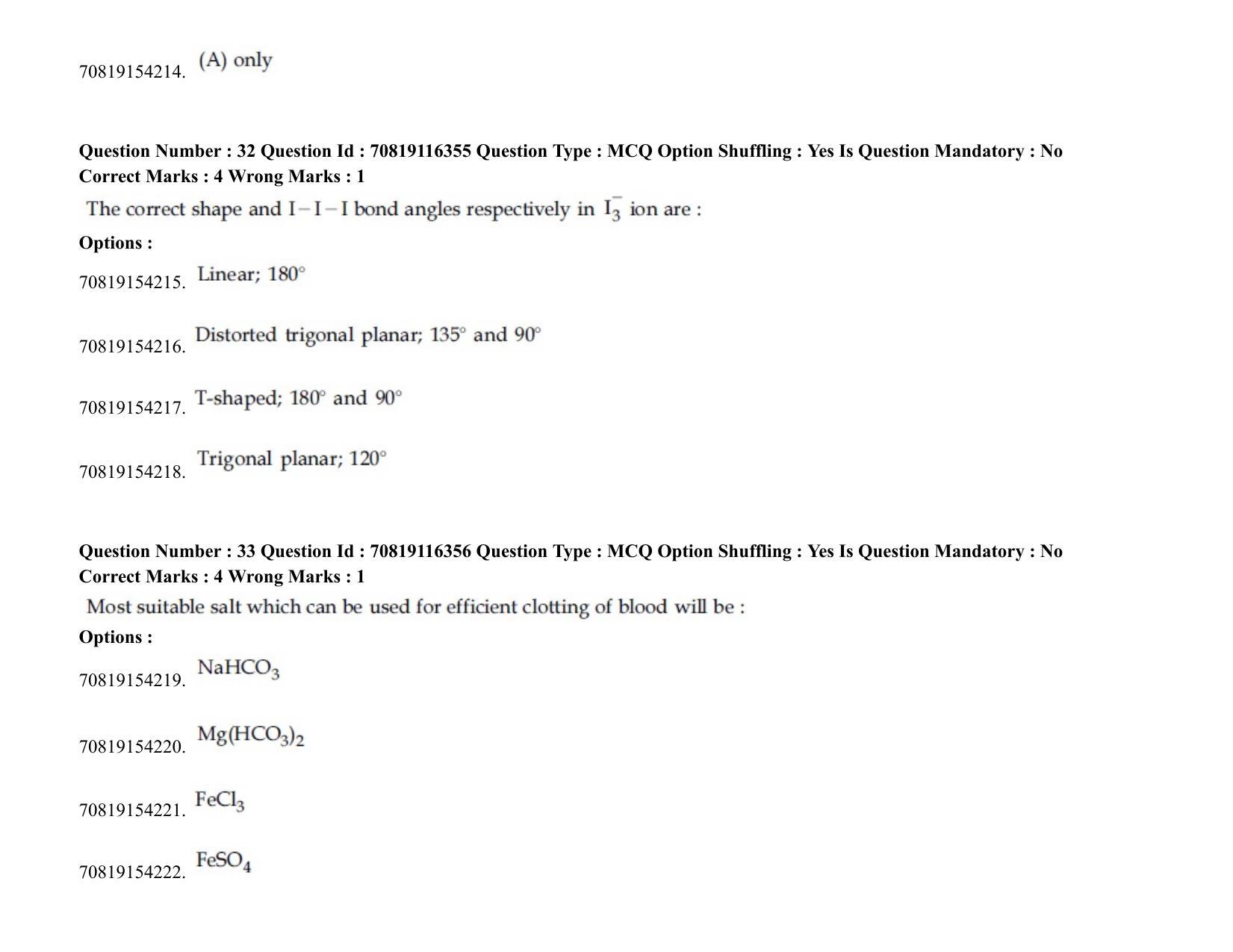 JEE Mains 2021: BTech (Shift 2) 24-02-2021 Question Paper - Page 22