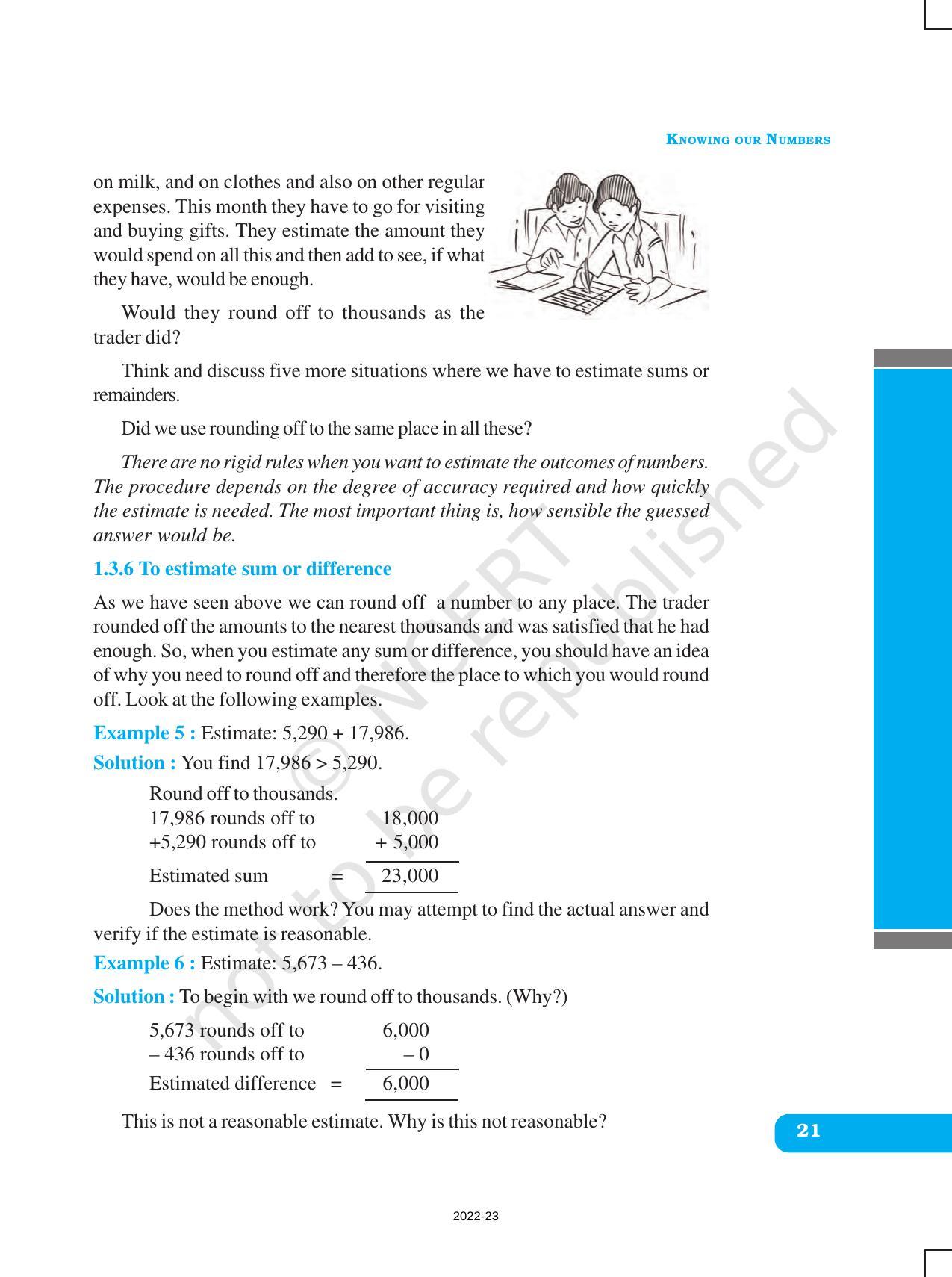 NCERT Book for Class 6 Maths: Chapter 1-Knowing Our Numbers - Page 21