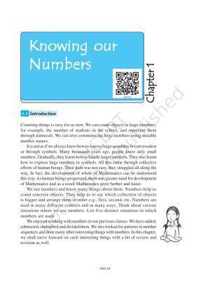 NCERT Book for Class 6 Maths: Chapter 1-Knowing Our Numbers