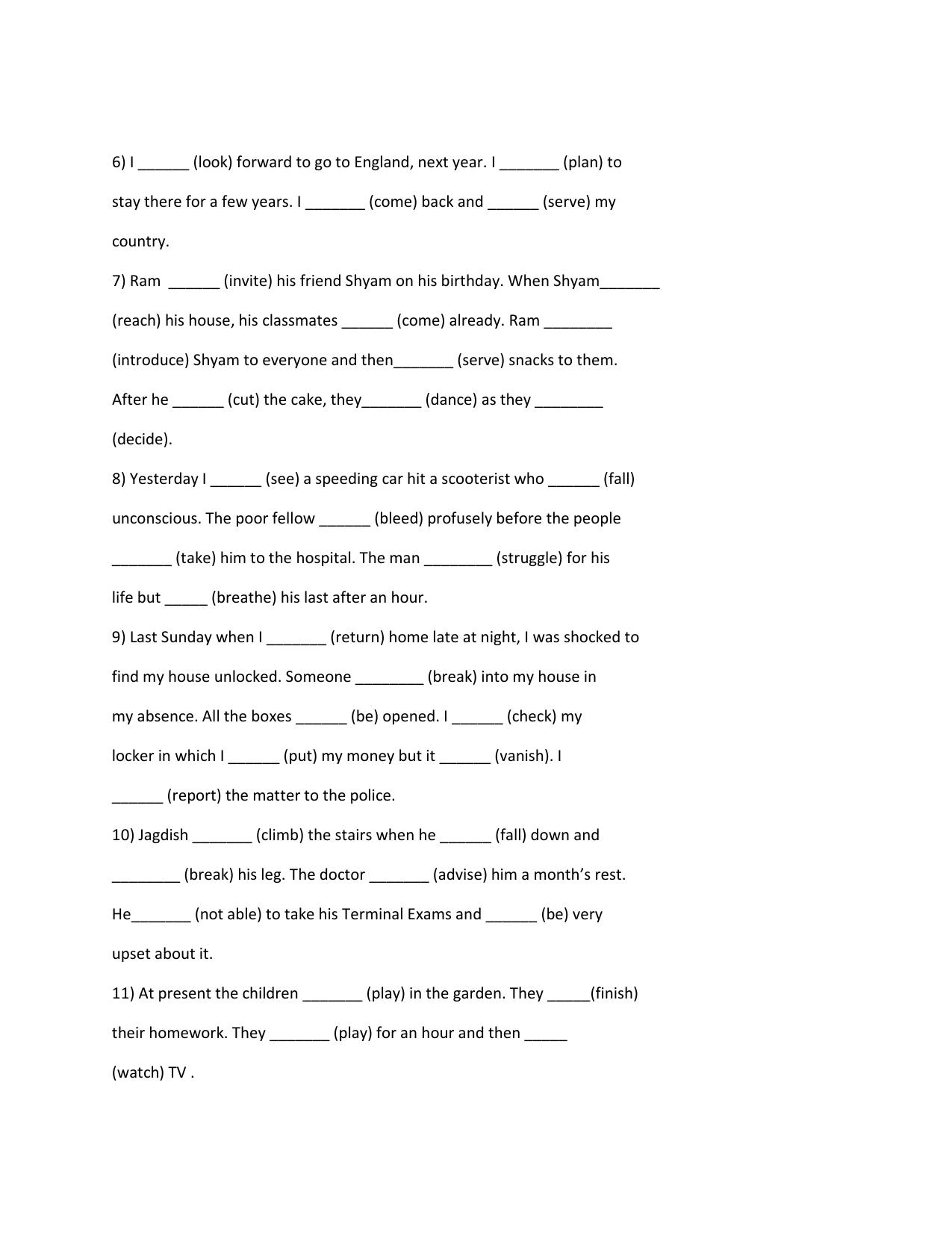 CBSE Worksheets for Class 8 English Assignment 27 - Page 2