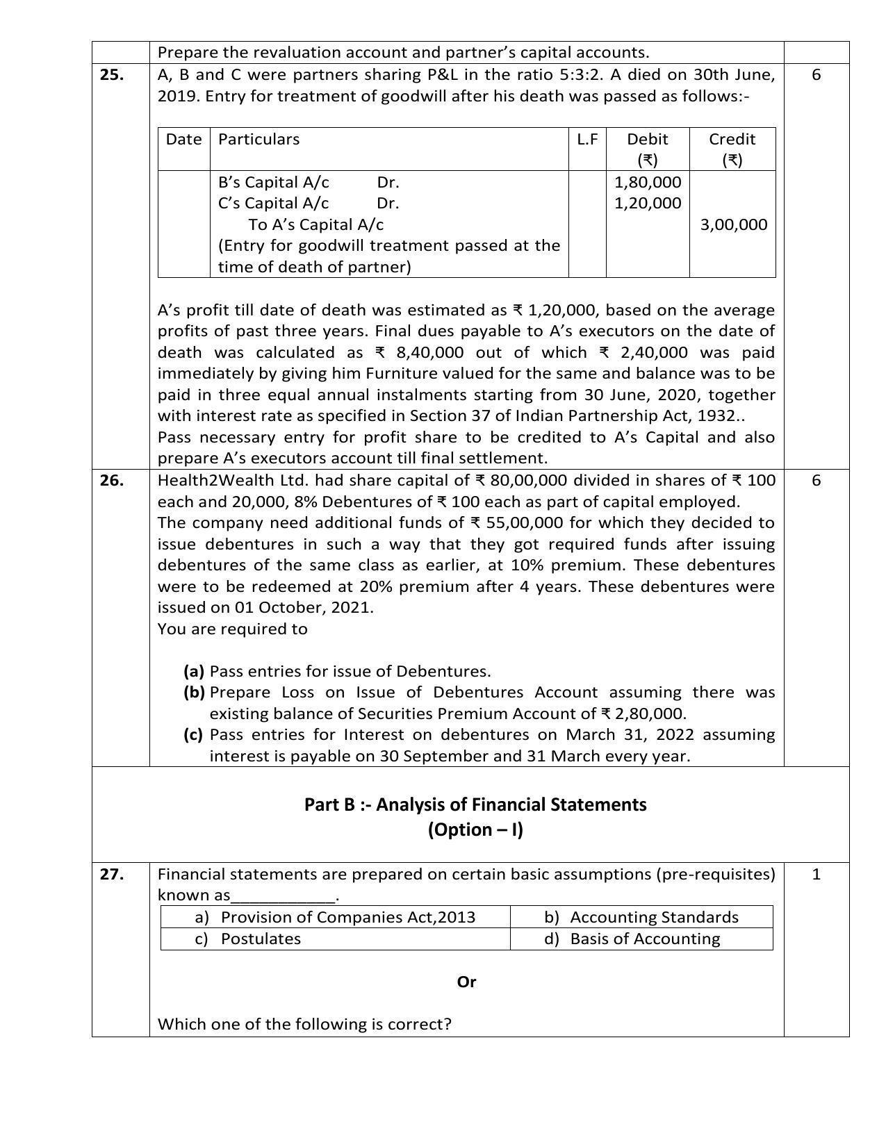 CBSE Class 12 Accountancy Sample Paper 2023 - Page 10